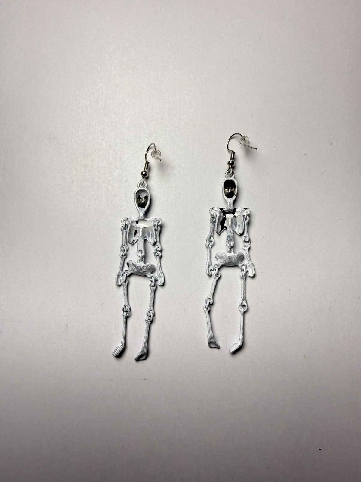 Seditionaries Hand-Painted Skeleton Earrings Margiela rick erd chrome Size ONE SIZE - 6 Thumbnail