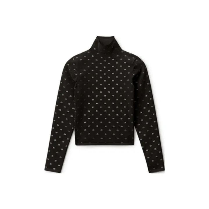 Alexander Wang Alexander Wang Black Long Sleeve Turtleneck 0079 Size S / US 4 / IT 40 - 1 Thumbnail