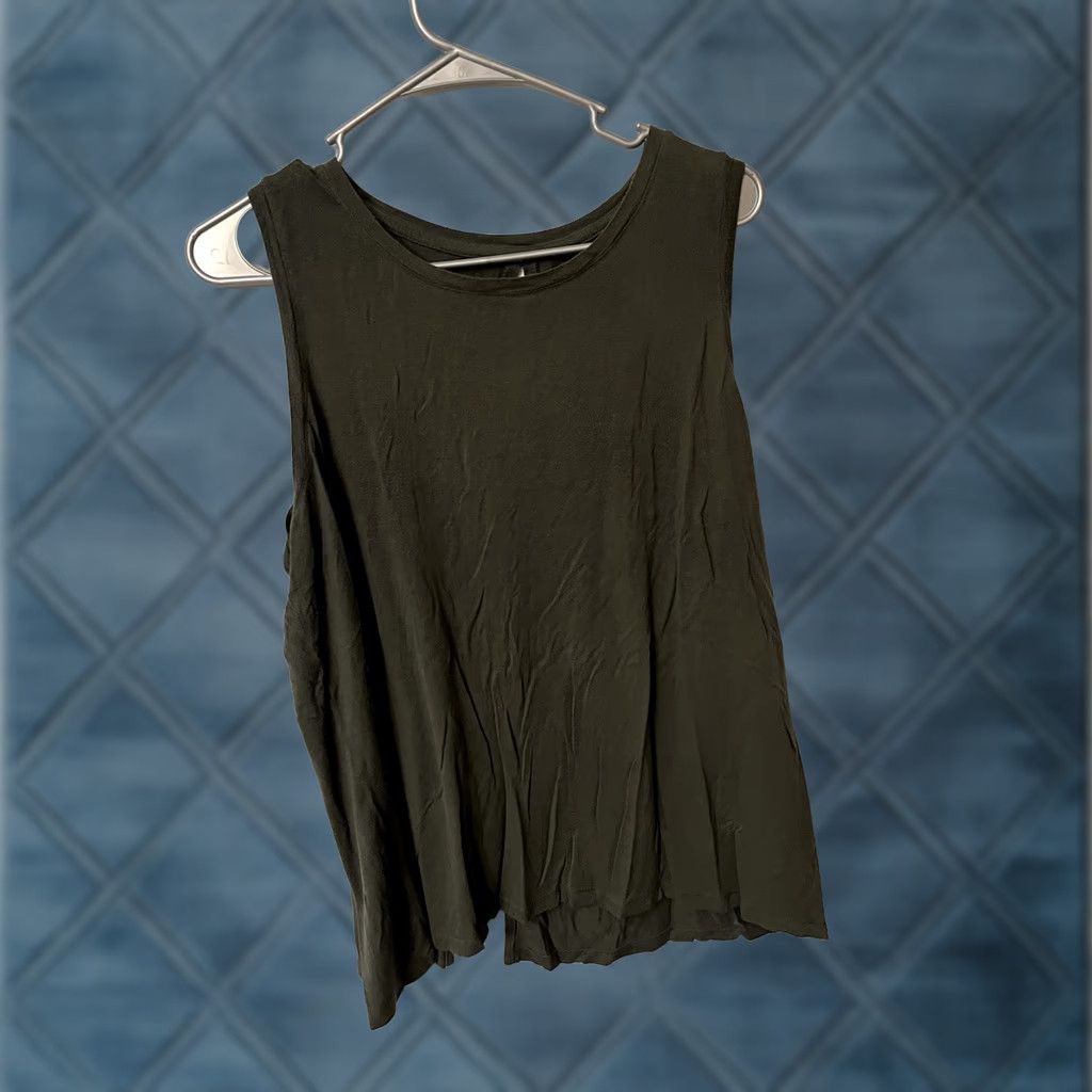 Vintage Halogen Tank Top Womens Sleeveless Crew Neck Green Size L Regular Fit Casual Size L / US 10 / IT 46 - 1 Thumbnail