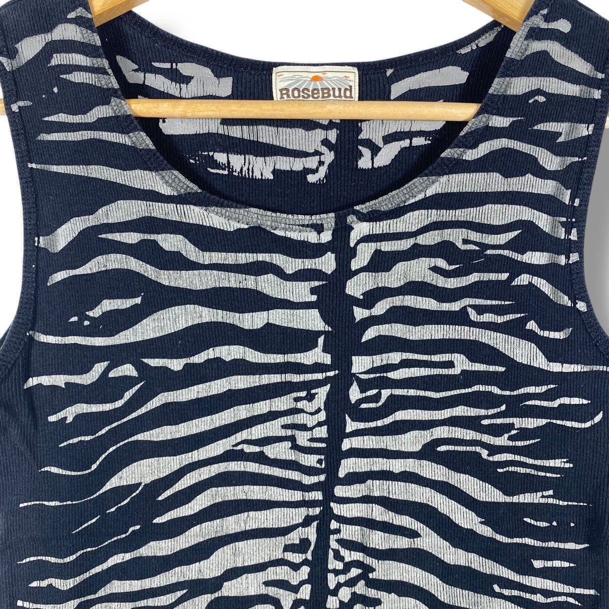 Japanese Brand Japanese Brand ROSEBUD Zebra Stripe Pattern Sleeveless Tank Size ONE SIZE - 2 Thumbnail
