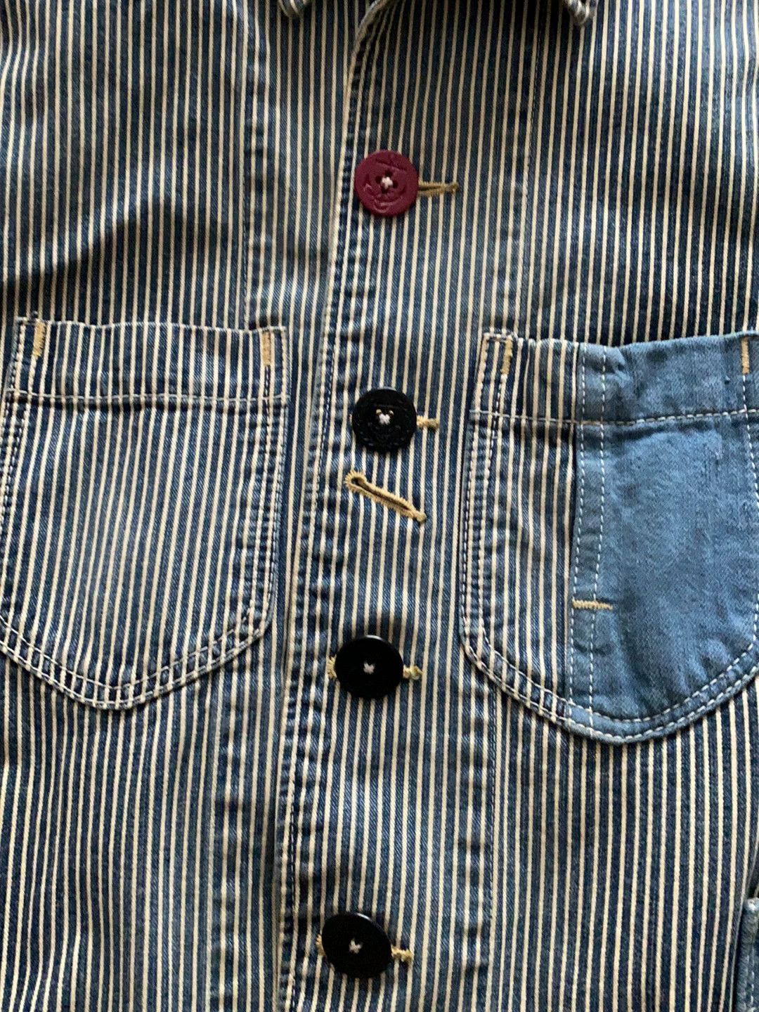 Porter Classic Porter Classic Vintage Stripe Work Jacket Size US M / EU 48-50 / 2 - 2 Thumbnail