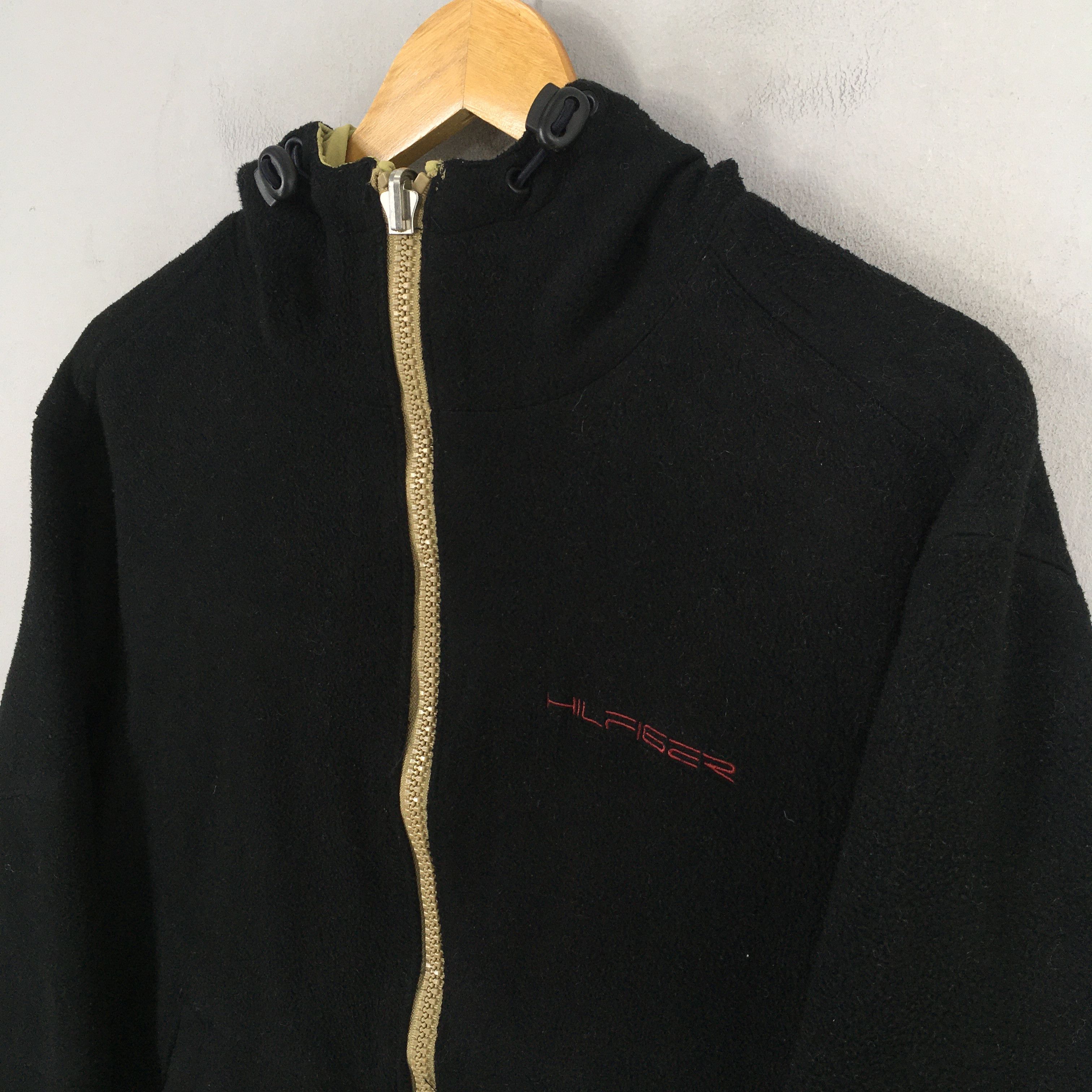 Vintage Tommy Hilfiger Hoodie Black Reversible Jacket Medium