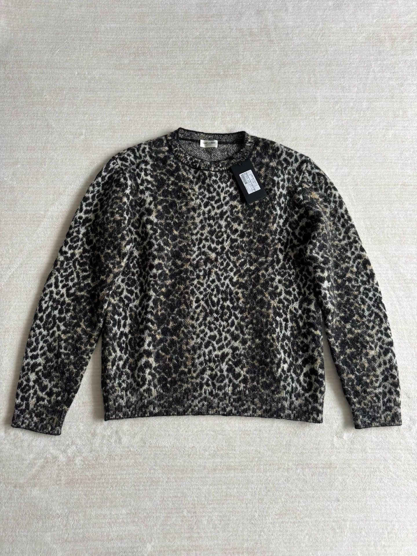Saint Laurent Paris Saint Laurent Kitten Leopard Print Sweater K33 Size US M / EU 48-50 / 2 - 1 Thumbnail