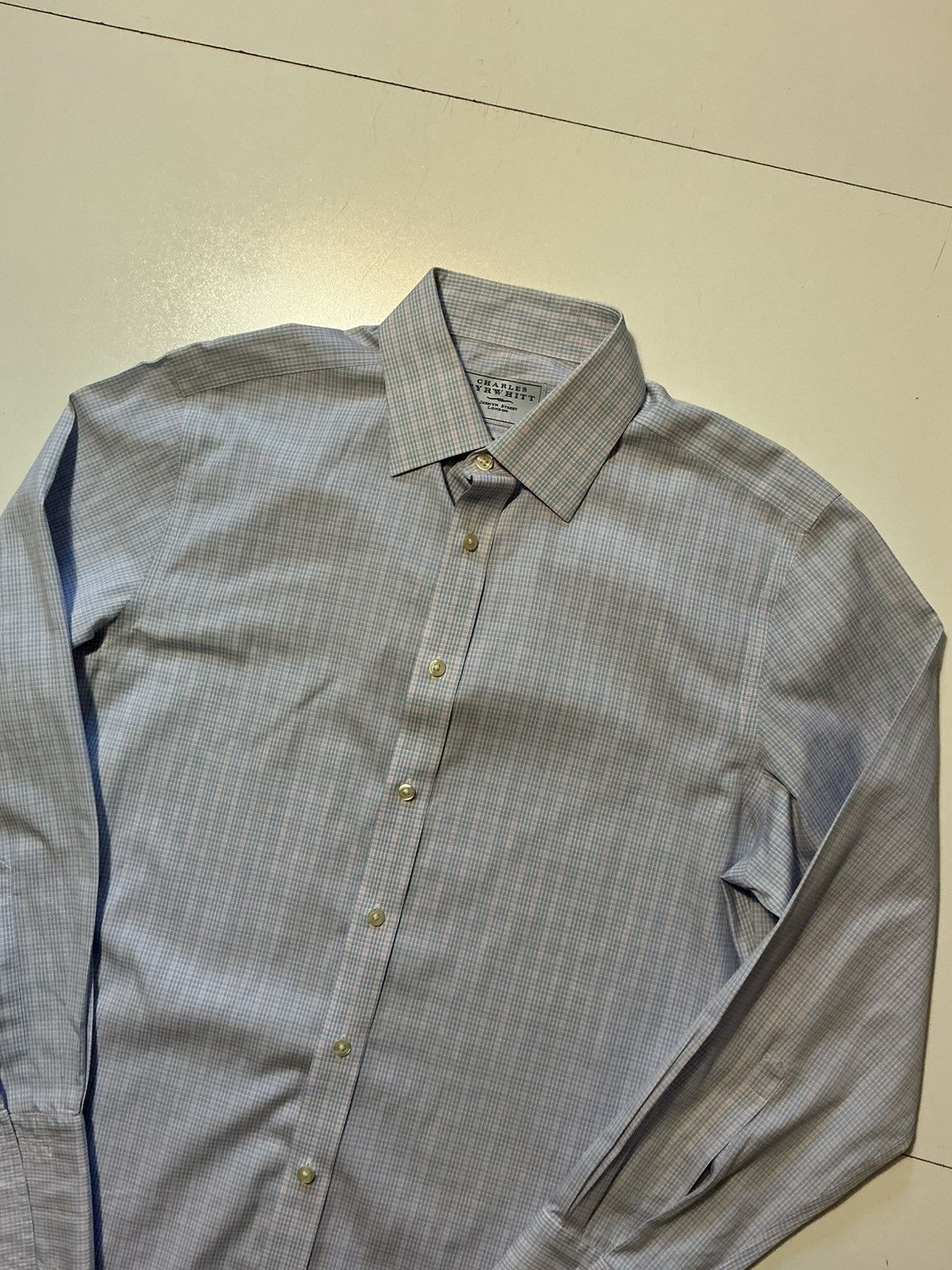 Charles Tyrwhitt Lot Of 2 Charles Tyrwhitt Slim Plaid L/S Dress Button Shirts Size US S / EU 44-46 / 1 - 10 Thumbnail