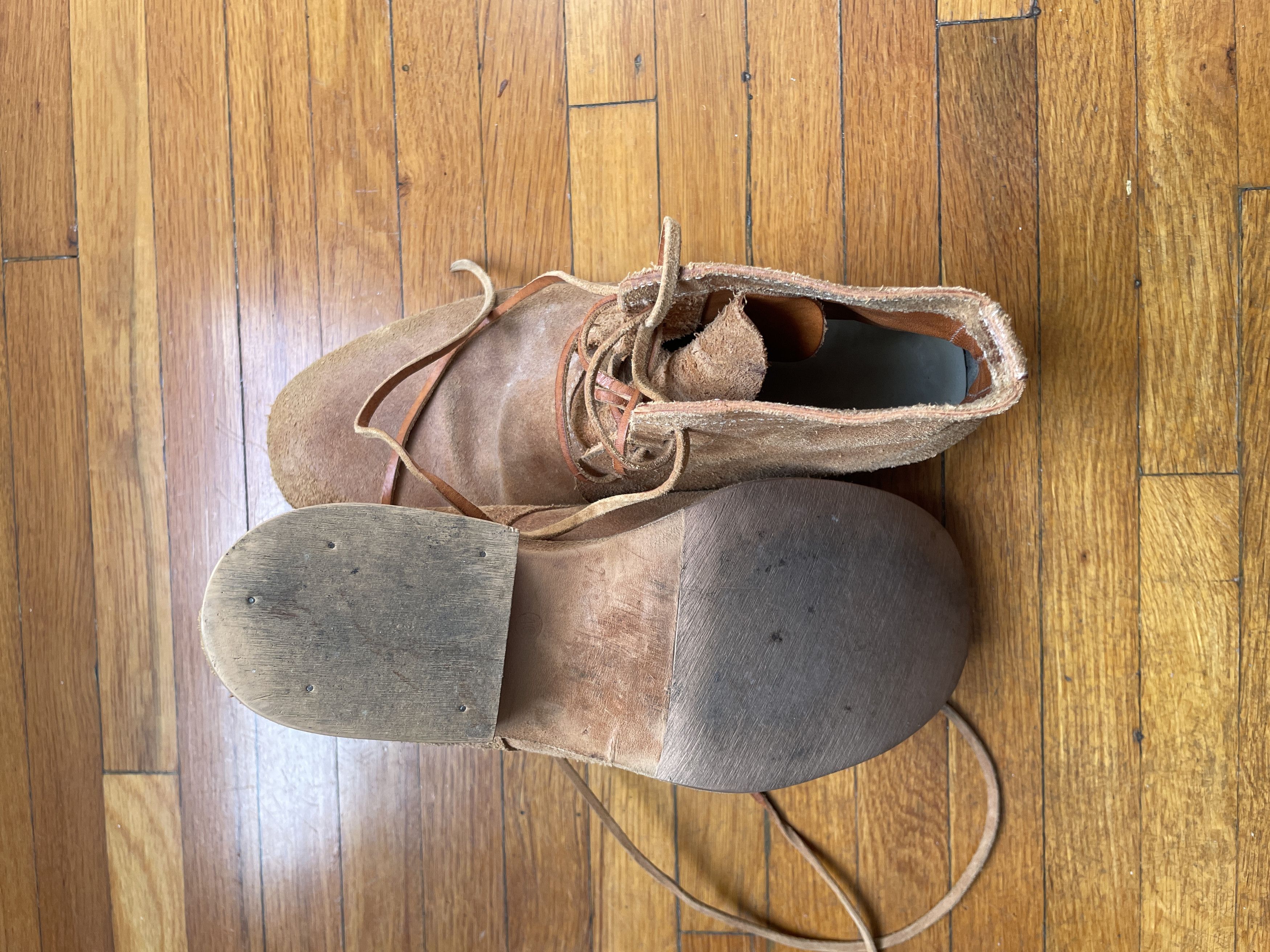 Carpe Diem Ankle Boots, Beige, reverse leather OG Size US 7 / EU 40 - 4 Thumbnail
