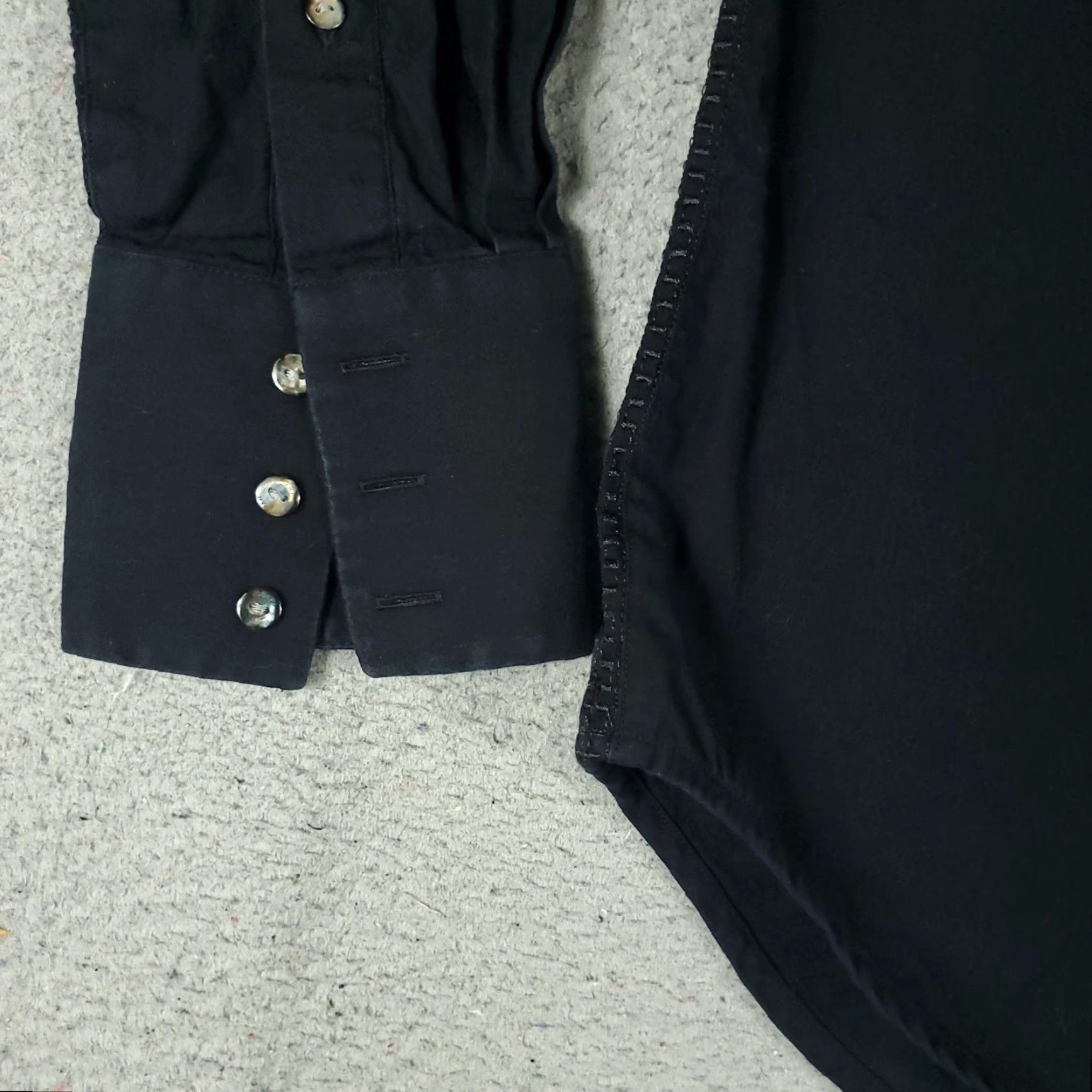 Robert Graham VINTAGE Robert Graham Dress Shirt Men Medium Long Sleeve Black Formal Modern Size 40R - 3 Thumbnail