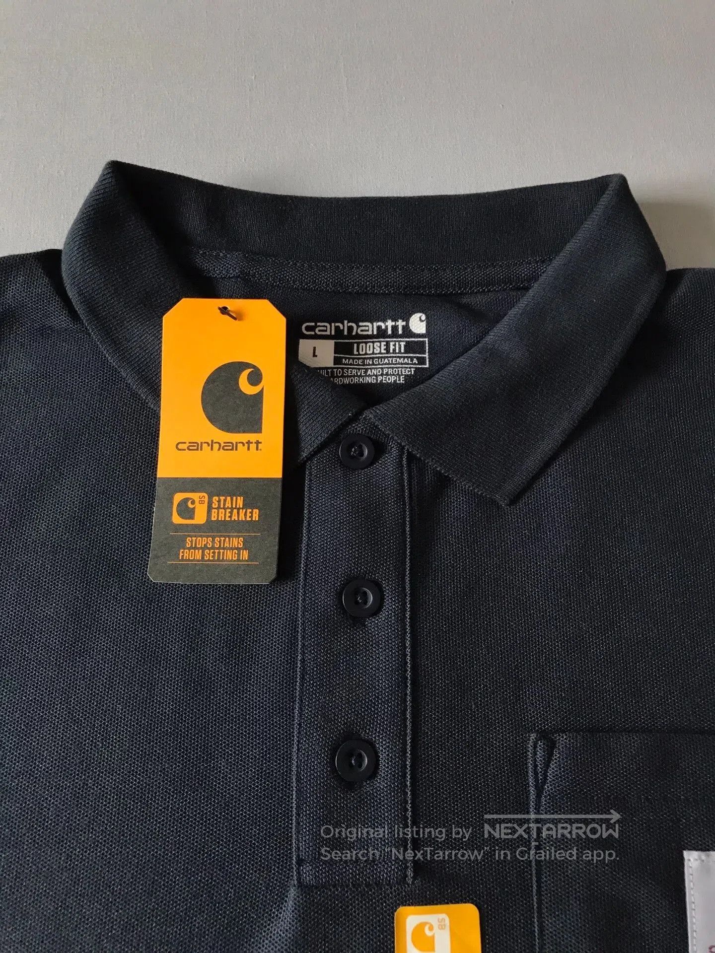 Carhartt Carhartt K570 Navy Short Sleeve Polo. Size US L / EU 52-54 / 3 - 3 Thumbnail