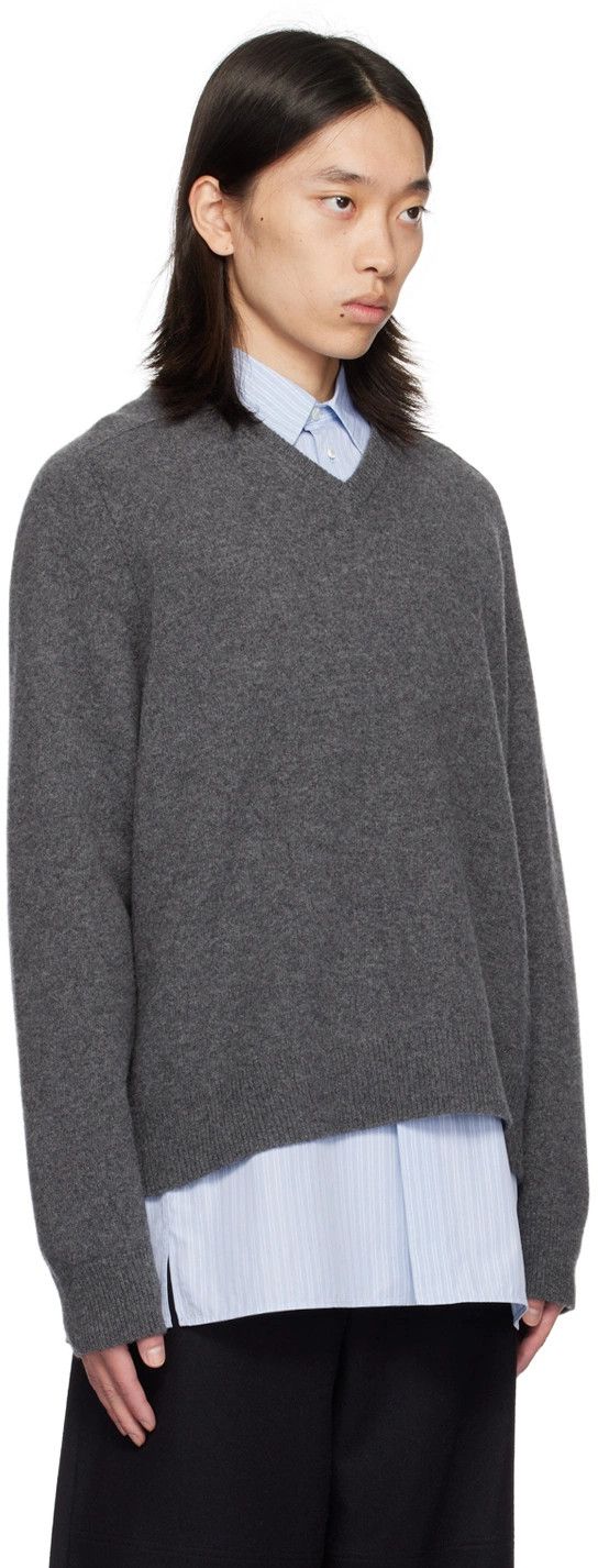 Maison Margiela o1w1db11225 Washed Lambswool Sweater in Grey Size US S / EU 44-46 / 1 - 2 Thumbnail