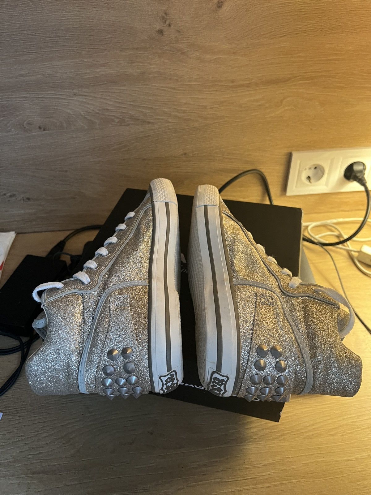ASH y2k limited ash buckled mid grey leather sneakers Size US 8 / IT 38 - 5 Thumbnail