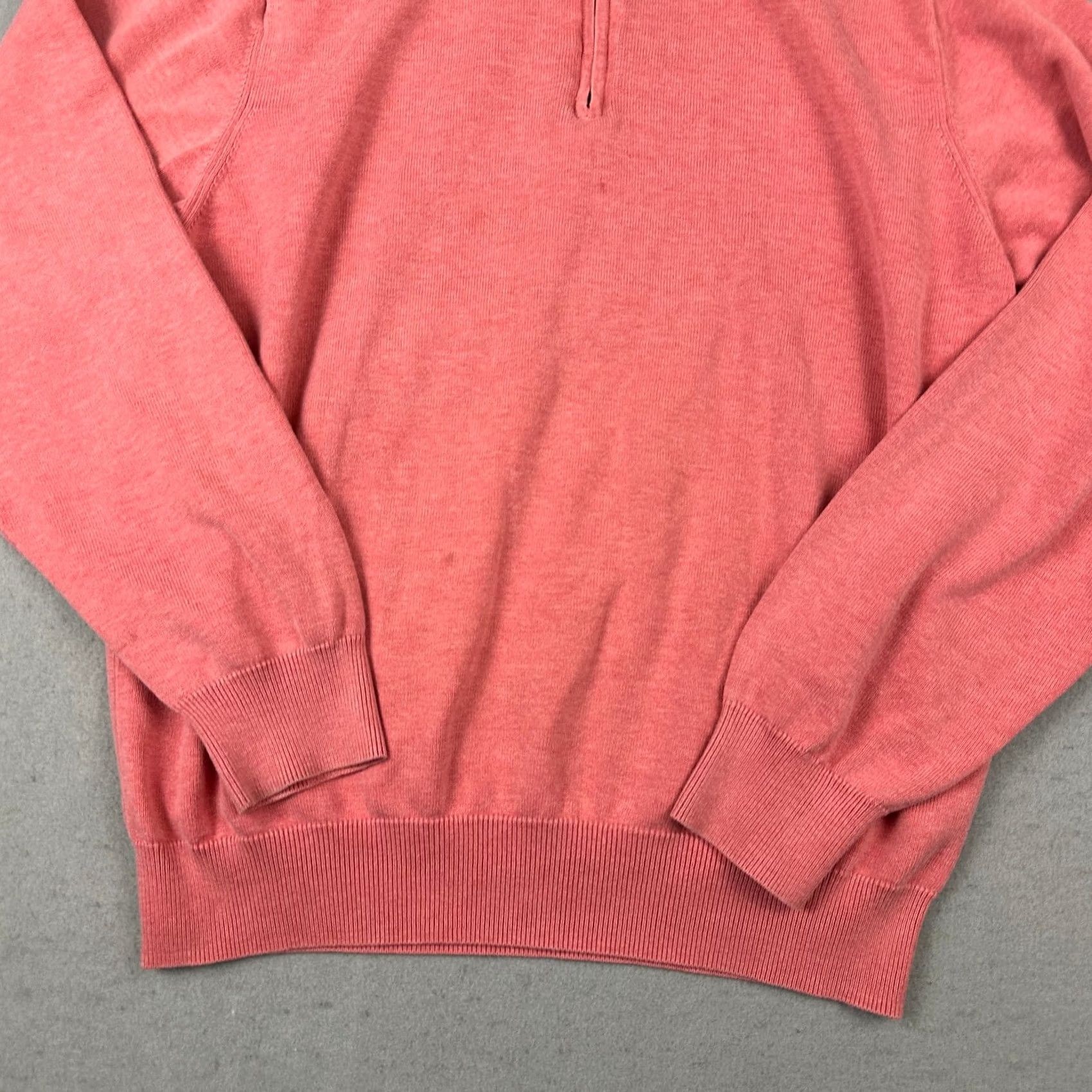 Peter Millar Peter Millar Sweater Men L Pink Solid 1/4 Zip Pullover Golf Silk Cashmere Knit Logo Pullover Men Sports Size US L / EU 52-54 / 3 - 3 Thumbnail
