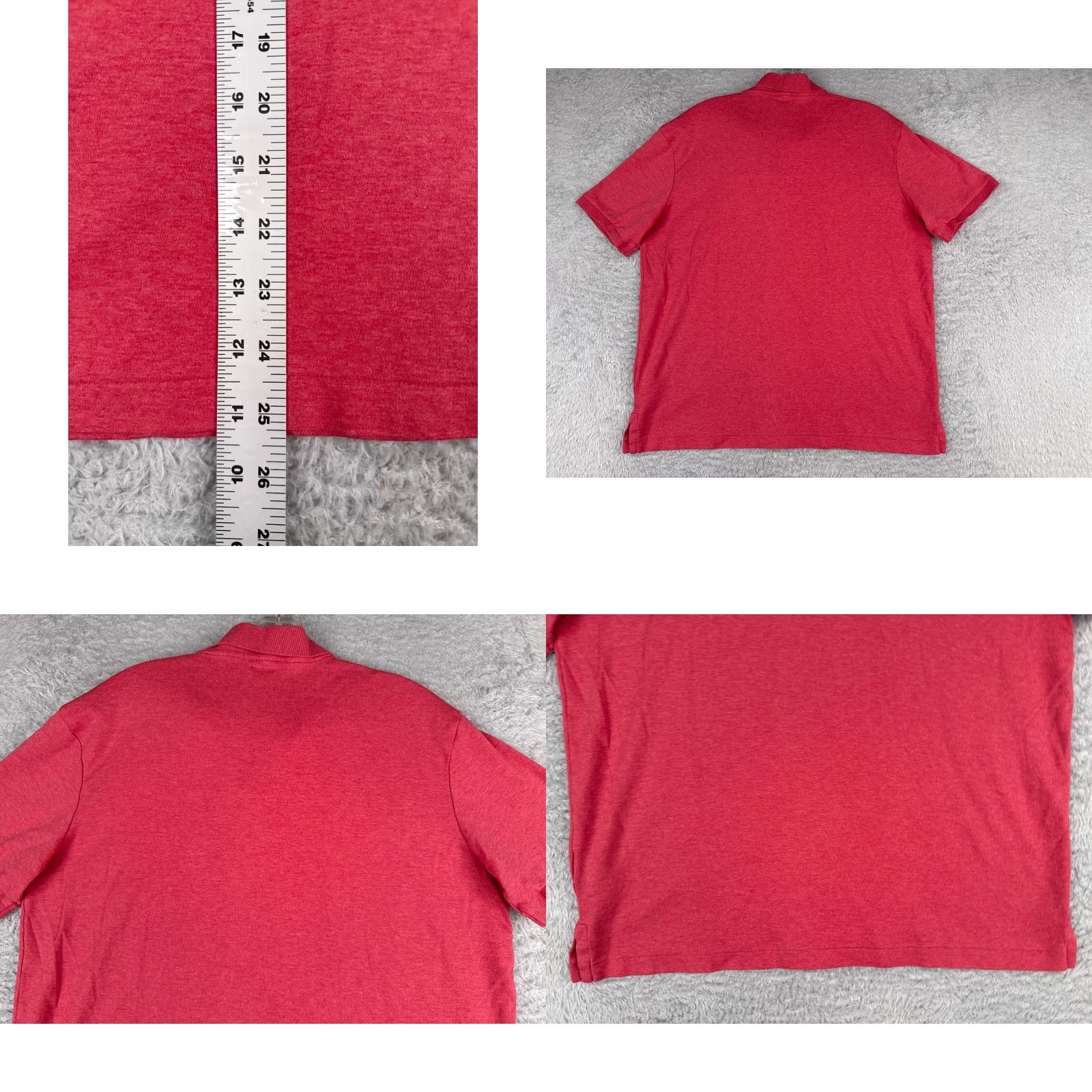 Ralph Lauren Ralph Lauren Polo Shirt Men Medium Pink 100% Cotton Jersey Slim Fit Short Sleeve Button Collared Logo Embroidered Modern American Sports Shirt Size US M / EU 48-50 / 2 - 9 Thumbnail