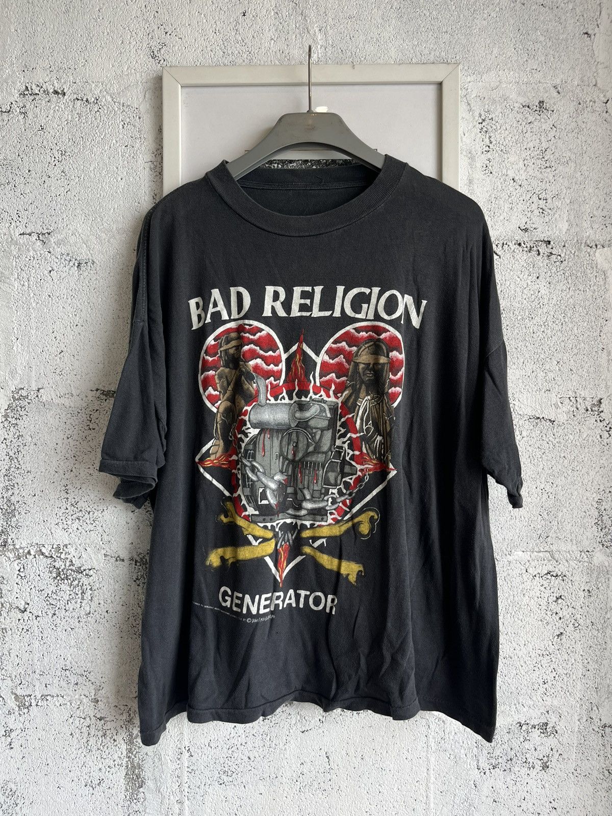 Band Tees Vintage BAD RELIGION GENERATOR 1992’s art design T-shirt Size US XL / EU 56 / 4 - 2 Thumbnail