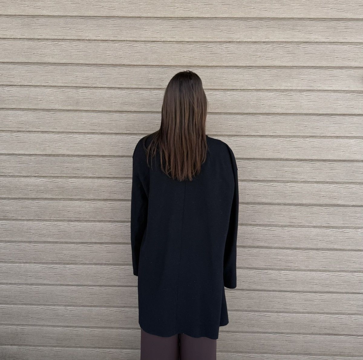 OSKA OSKA Wool Open Front Coat Minimalist Designer German Women 2 Size S / US 4 / IT 40 - 3 Thumbnail