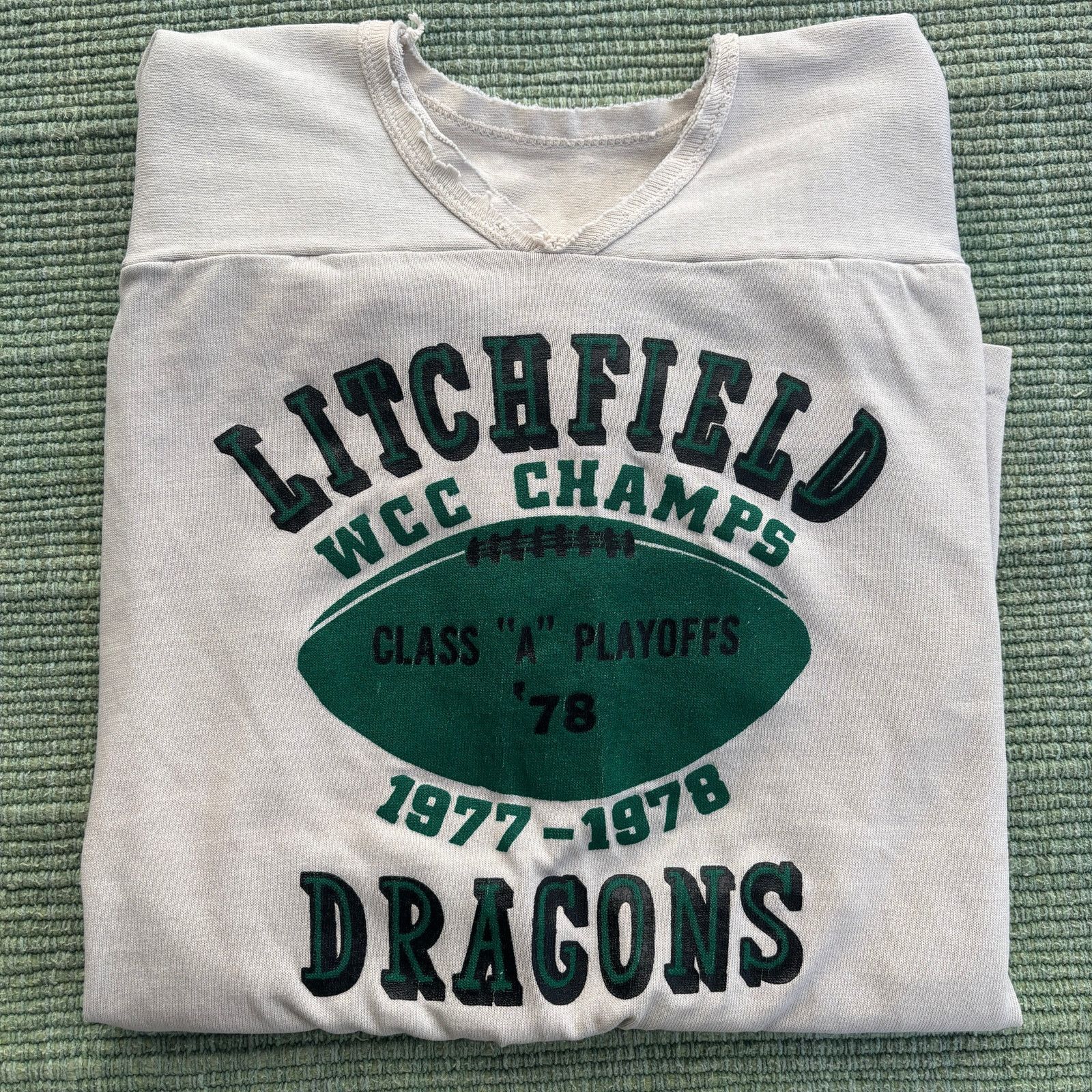 Vintage Vintage 1978 Durene Litchfield Dragons Football Jersey L Size US L / EU 52-54 / 3 - 10 Thumbnail