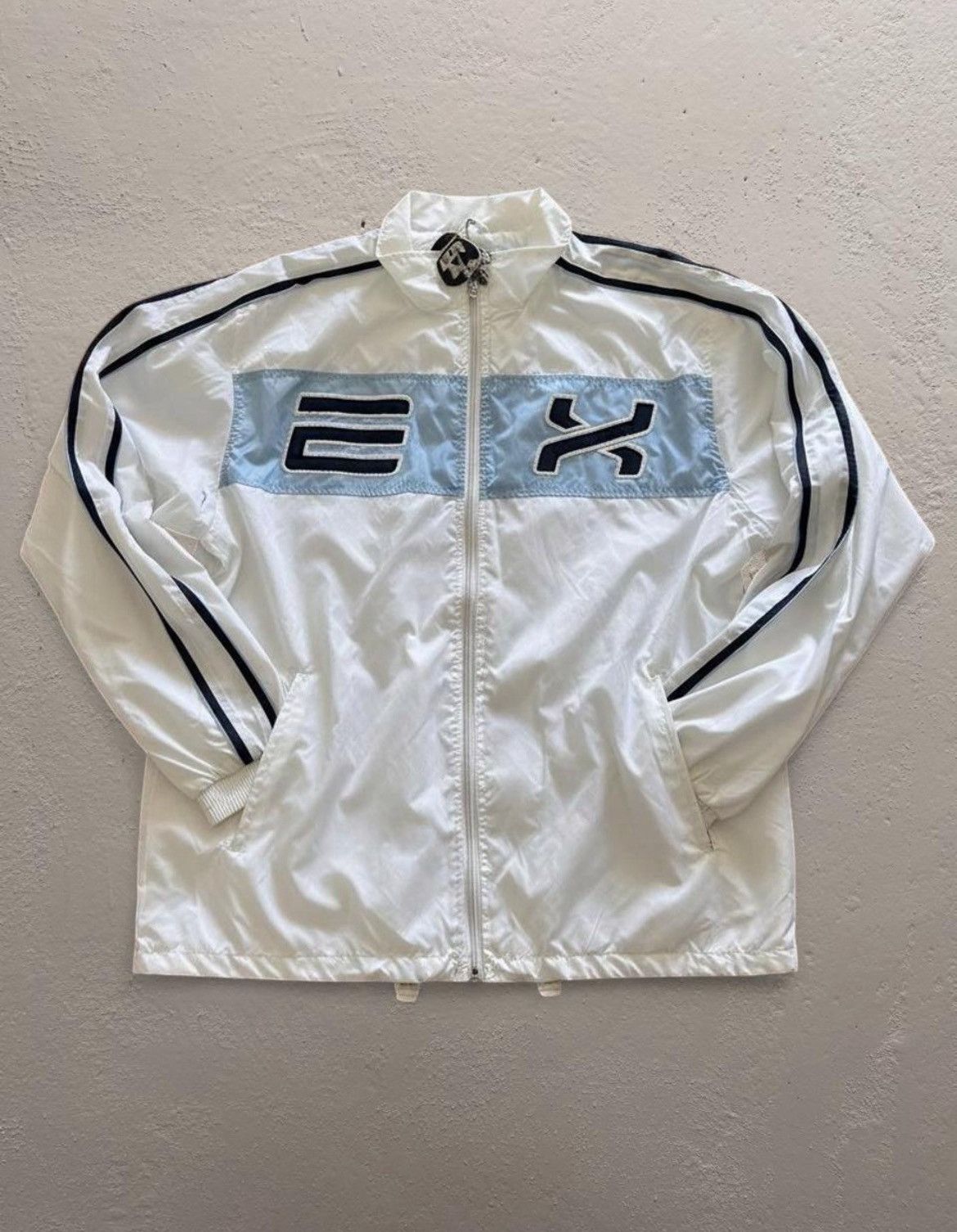Other Y2K TAGGED! Y2K TAGGED! Exco Athletics White Track Jacket Size US L / EU 52-54 / 3 - 2 Thumbnail