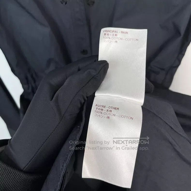 Louis Vuitton Louis Vuitton Black Long Shoulder Embroidered Shirt Dress Size XS / US 0-2 / IT 36-38 - 9 Thumbnail