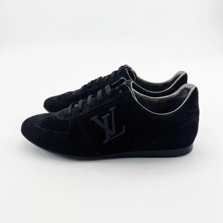 Louis Vuitton Louis Vuitton Black Women's Flat Shoes 0079 Size US 6 / IT 36 - 1 Thumbnail