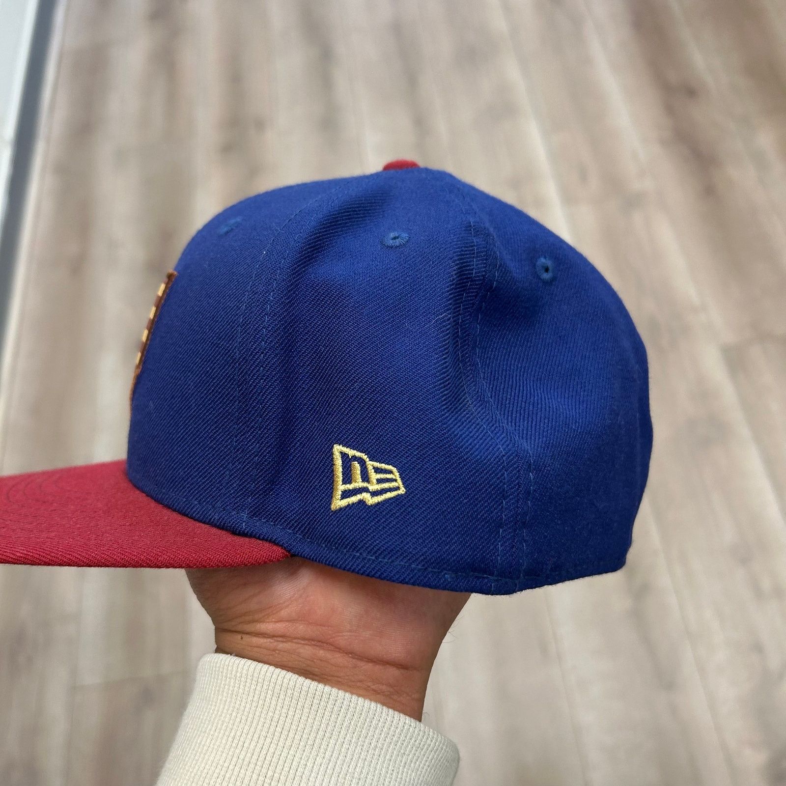 New Era SF Giants Home Of The Brave Flag Fitted Hat Cap Size 7 1/2 Size ONE SIZE - 6 Thumbnail