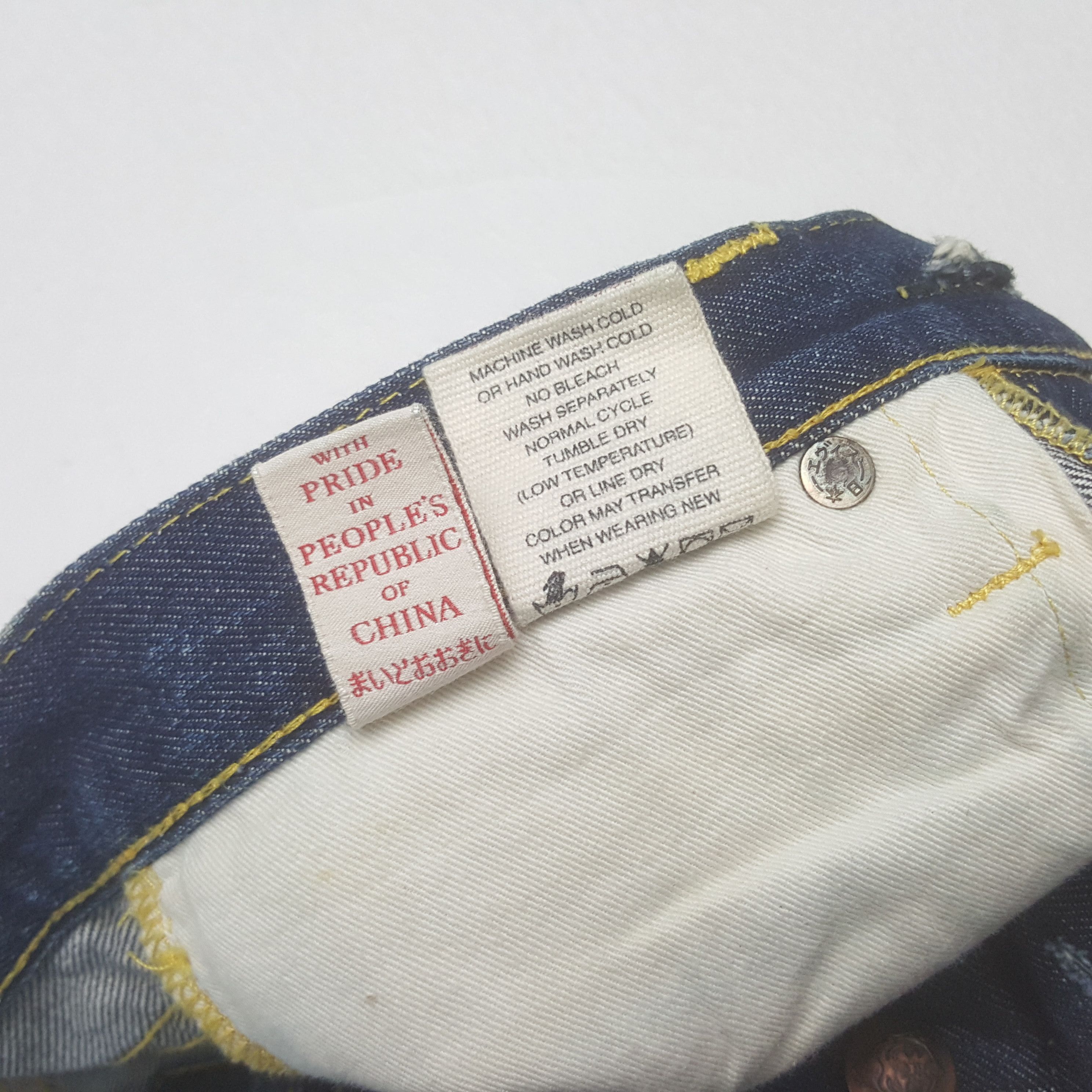 Japanese Brand × Vintage Vintage Evisu Donna Osaka Custom Daicock Jeans Size US 29 - 10 Thumbnail