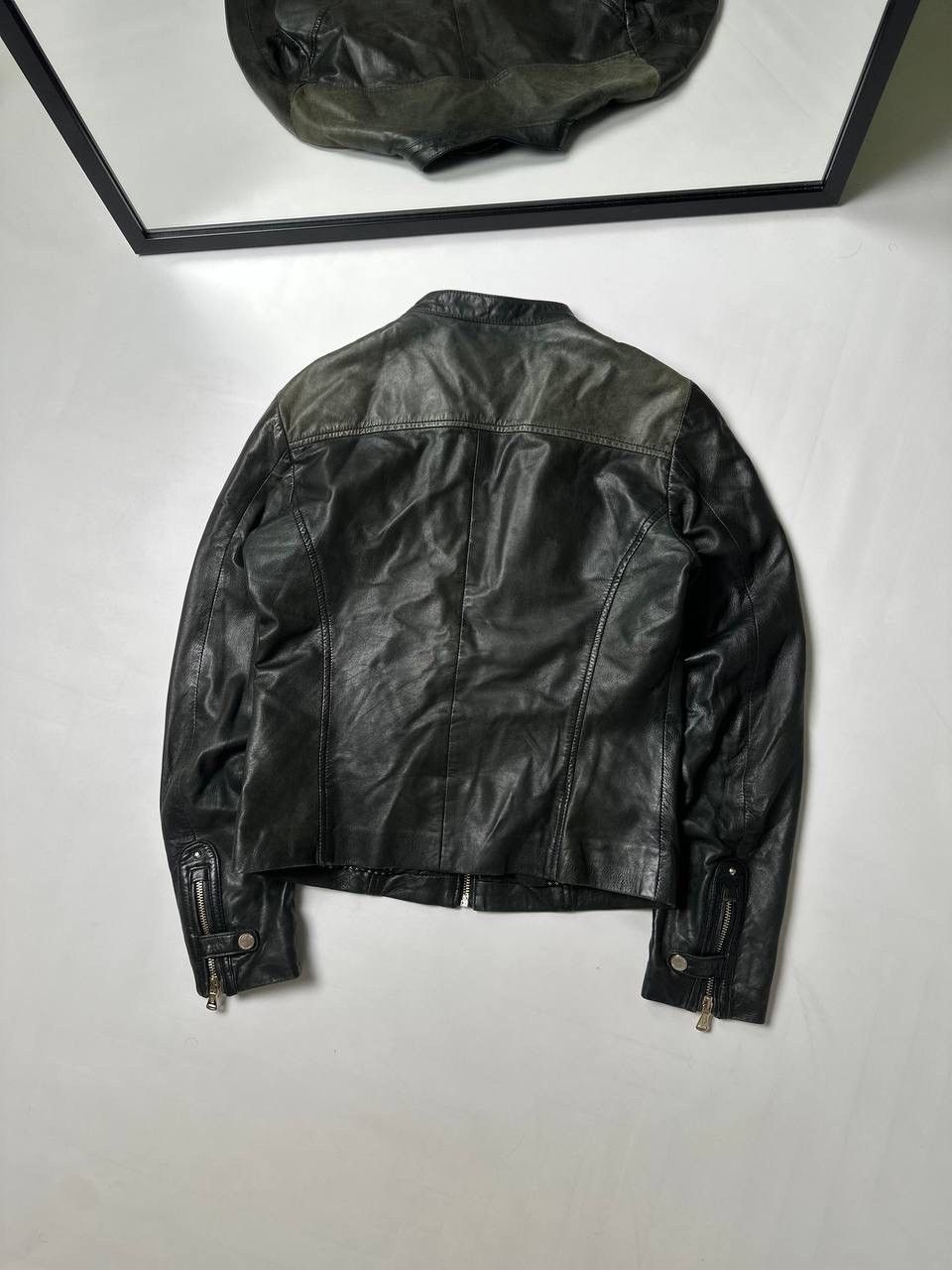 Massimo Dutti Massimo Dutti Real Leather Biker Jacket Size S Size S / US 4 / IT 40 - 2 Thumbnail