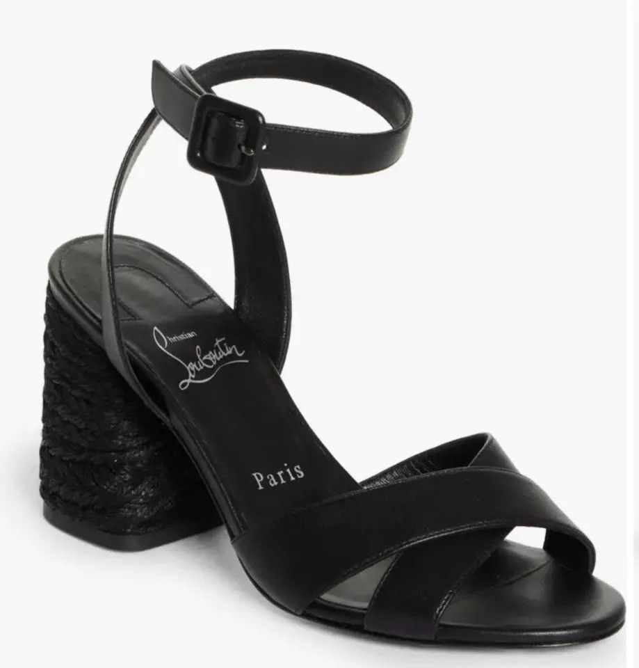 Christian Louboutin o1s1wg110924 Heeled Sandals in Black Size US 8 / IT 38 - 2 Thumbnail