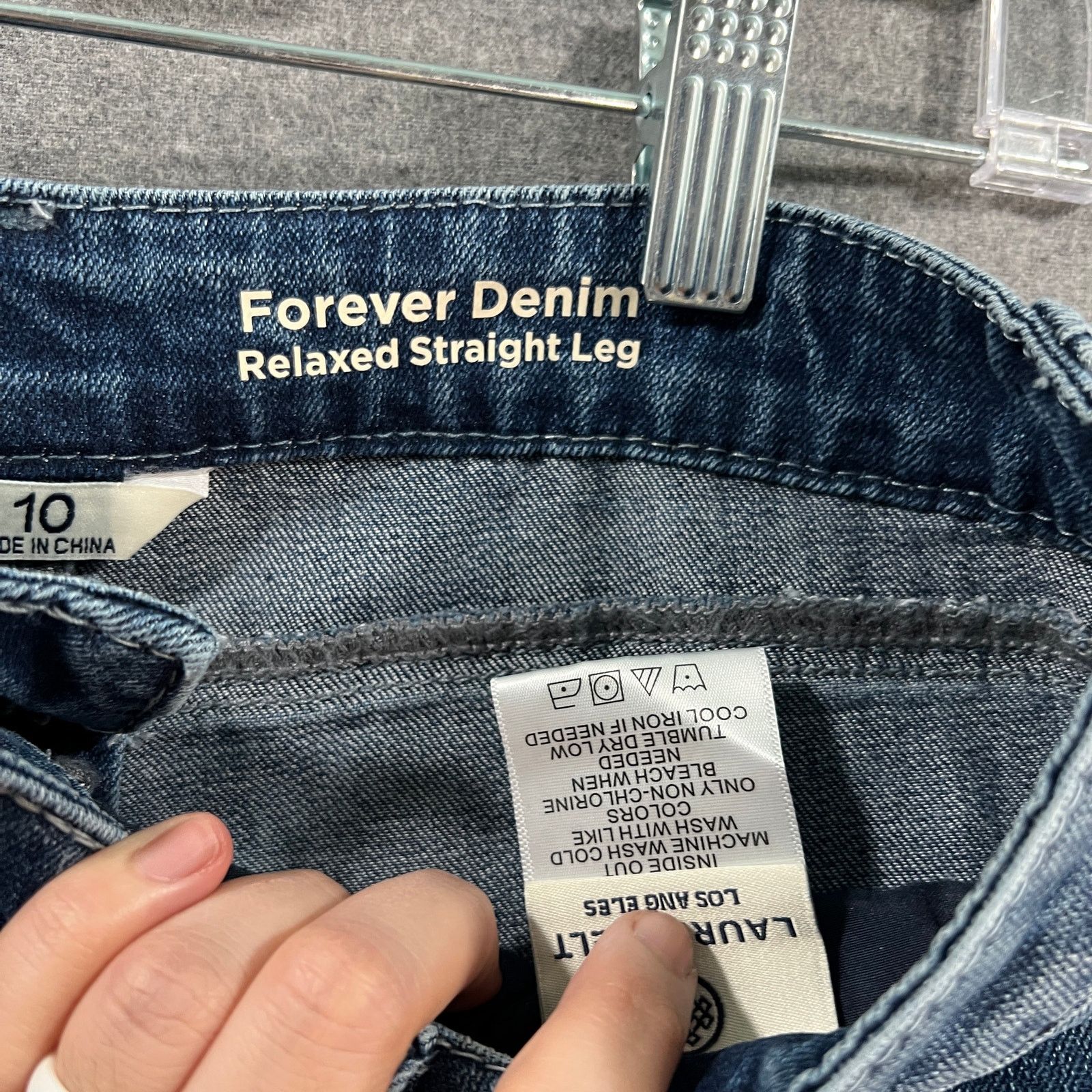 Other Laurie Felt Regular Forever Denim Relaxed Straight Jeans Size 32" / US 10 / IT 46 - 15 Thumbnail