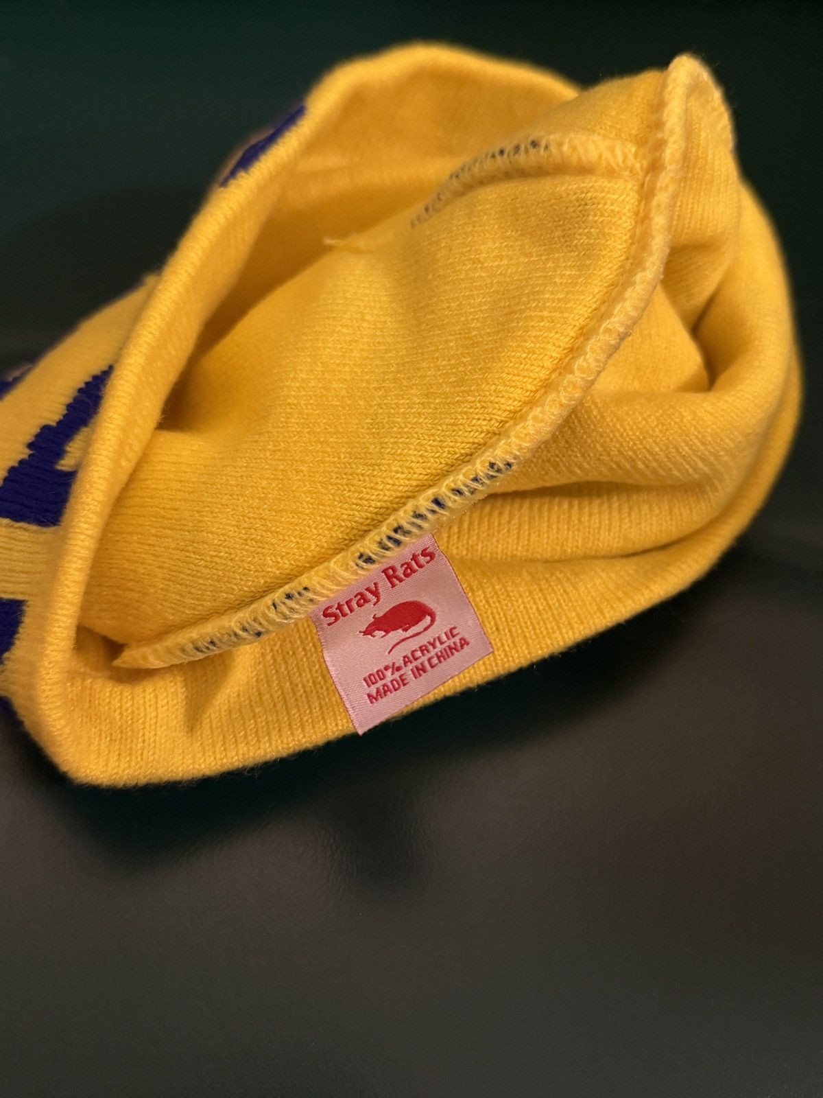 Stray Rats Stray Rats Ratgirl Beanie -Yellow Size ONE SIZE - 3 Thumbnail