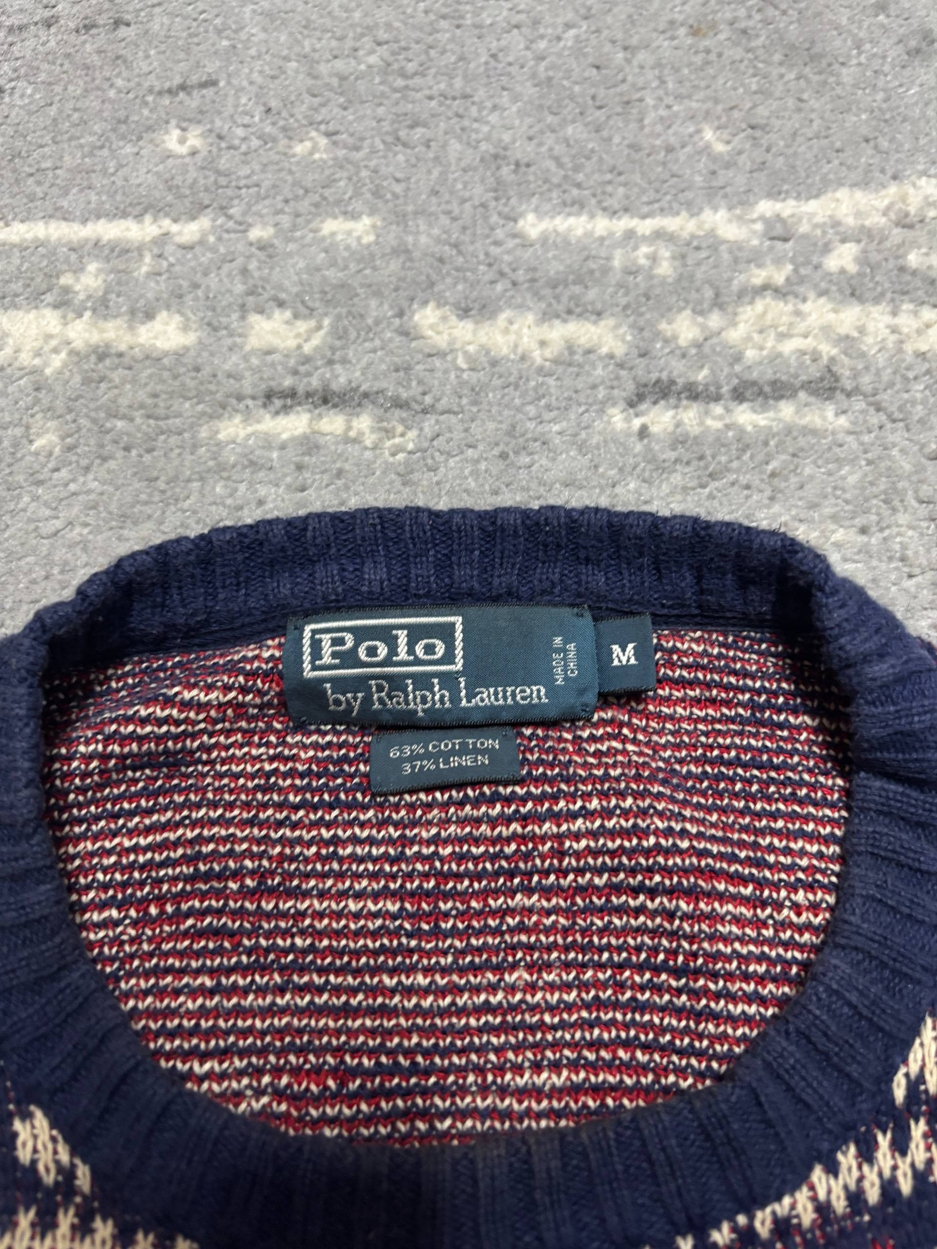 Polo Ralph Lauren 🦅 Polo Ralph Lauren Knit Sweater – Eagle Pattern Size US M / EU 48-50 / 2 - 3 Thumbnail