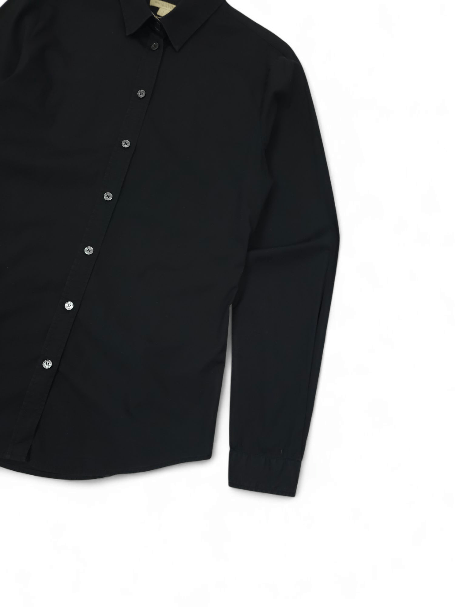 Burberry 💎 Vintage Burberry Brit Nova Check Black Button Up Shirt Size S / US 4 / IT 40 - 4 Thumbnail