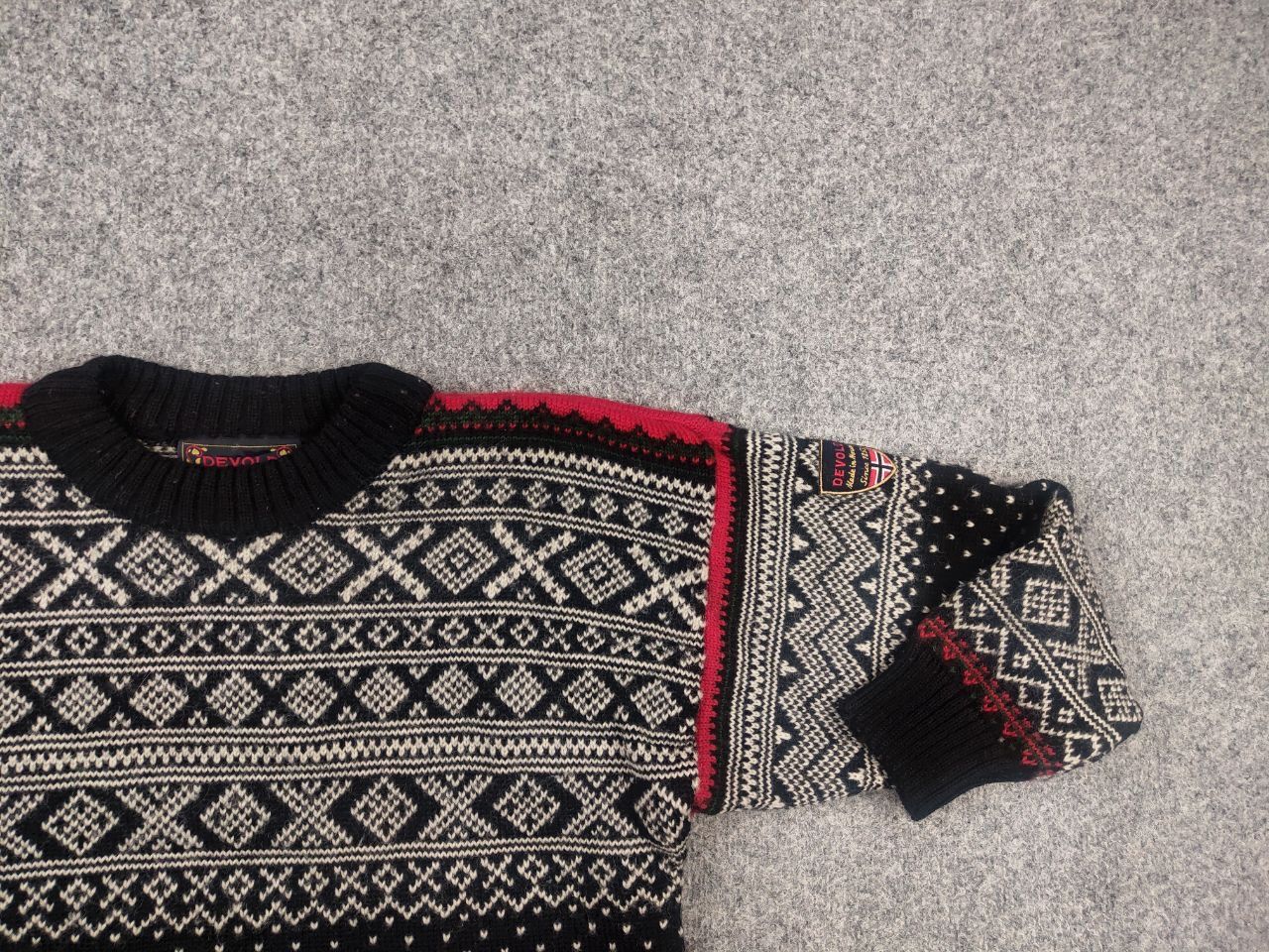 Dale Of Norway Vintage 80's Devold Pure wool Knit Fisherman Sweater Norweg Size US S / EU 44-46 / 1 - 6 Thumbnail