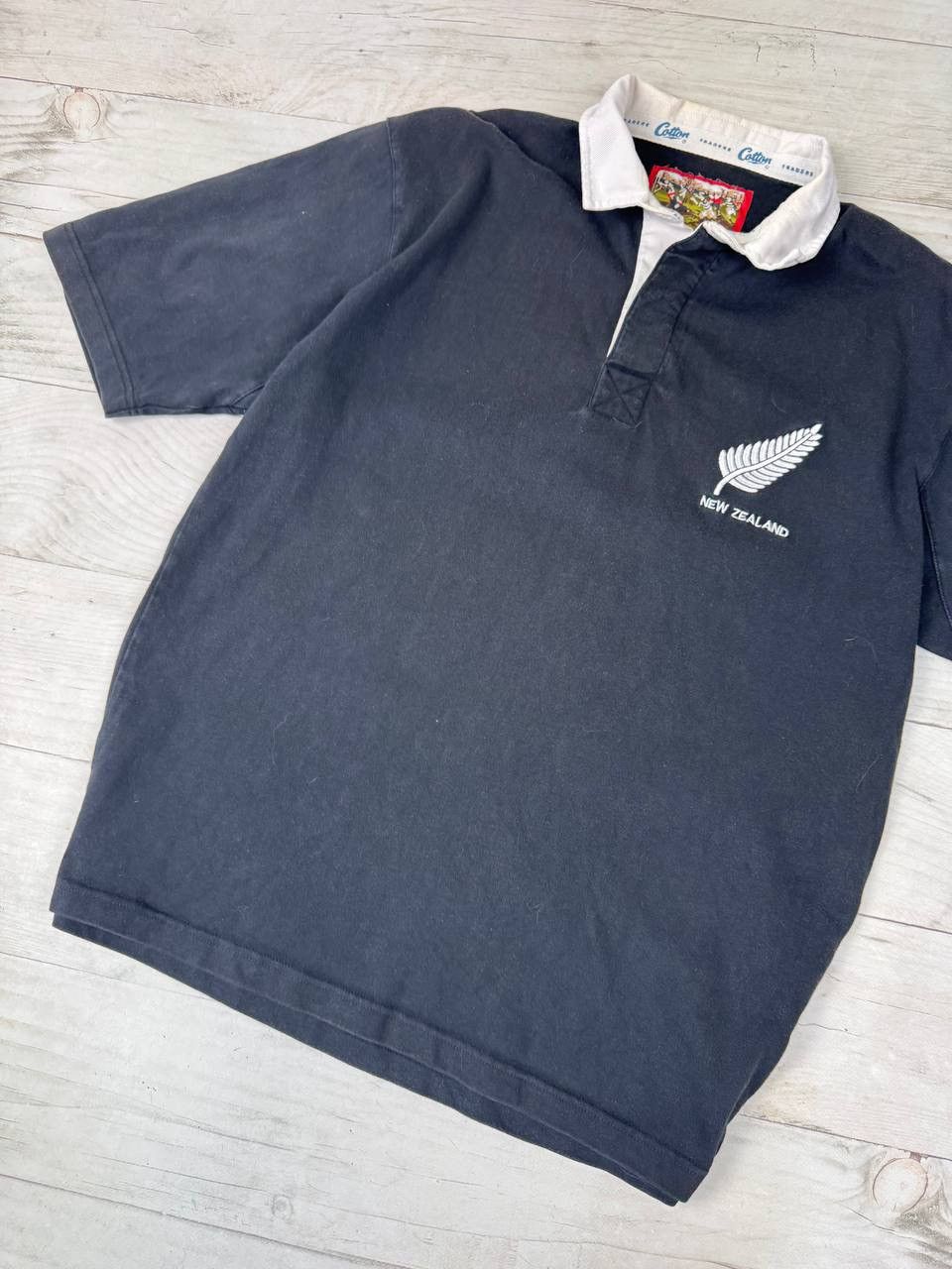 Canterbury of New Zealand Vintage Cotton Traders New Zealand Rugby Polo Shirt 90s Size US L / EU 52-54 / 3 - 3 Thumbnail