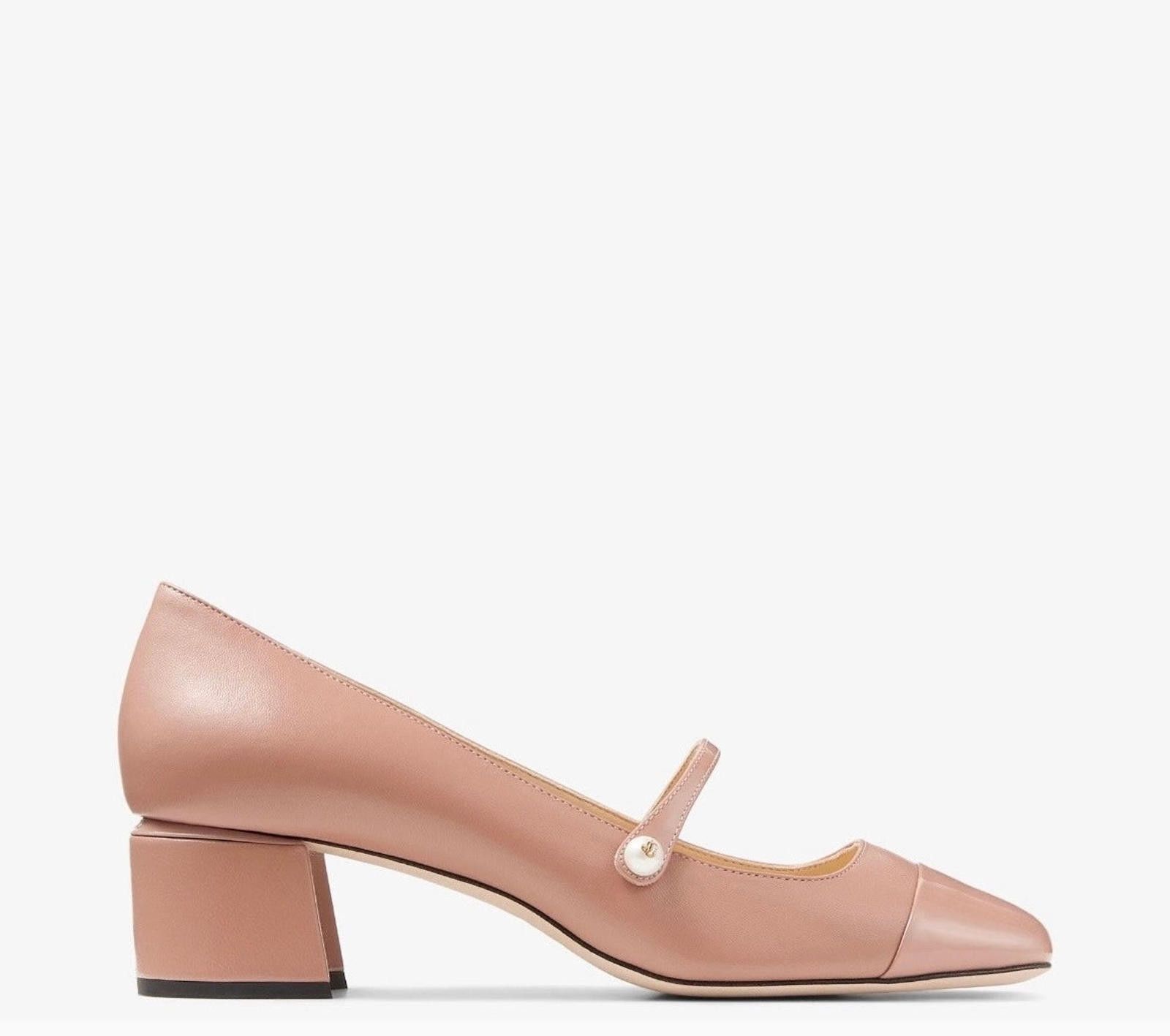 Jimmy Choo Jimmy Choo Elisa Leather Pumps Size US 7.5 / IT 37.5 - 1 Thumbnail