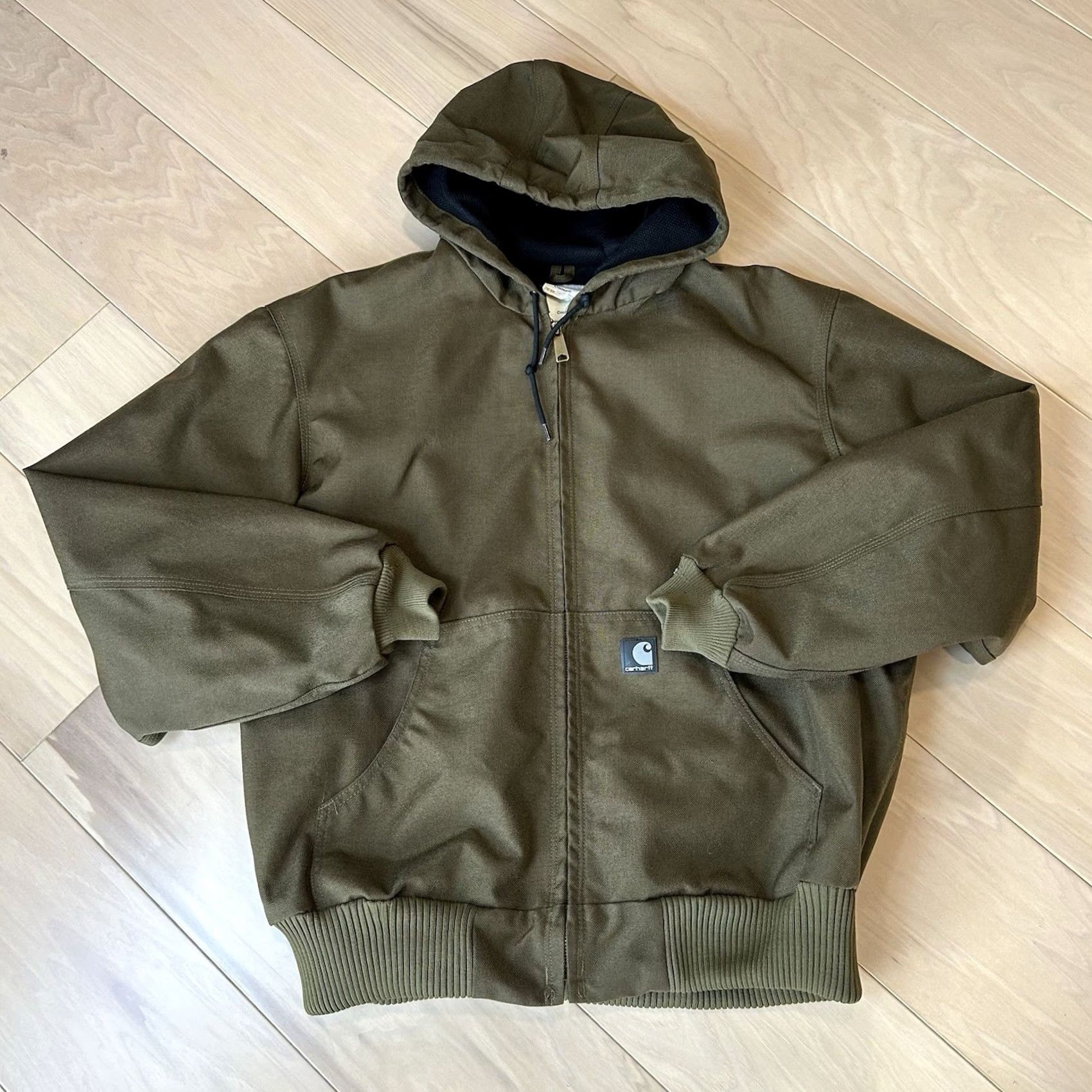 Carhartt VINTAGE Carhartt Extremes Active Jacket Thermal Lined J193-BRK 2007 Men’s XL Brown Nylon Zipper Logo Bomber Workwear Urban Winter Fall Spring Mens Size US XL / EU 56 / 4 - 2 Thumbnail