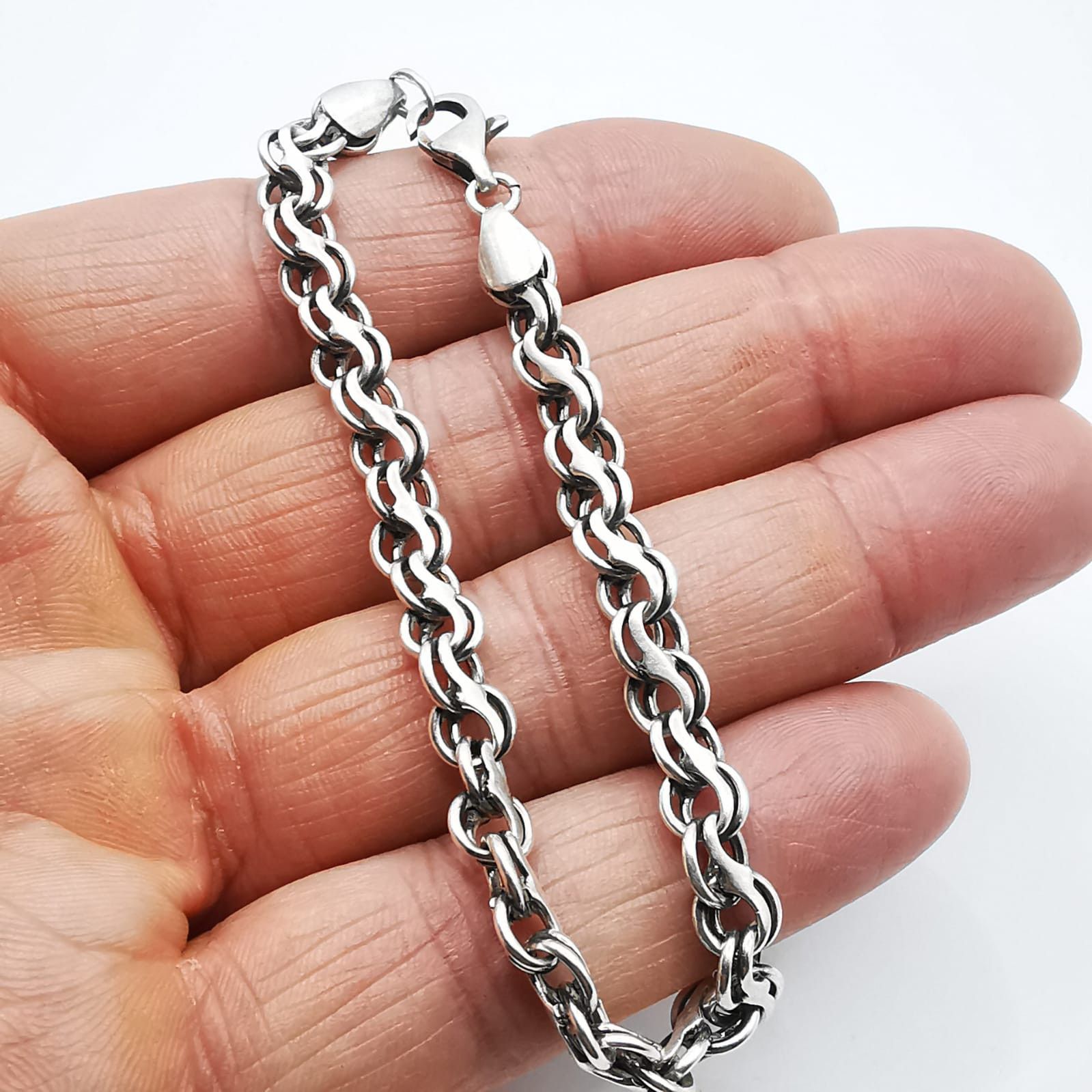 Sterling Silver Vintage Bracelet Jewelry, 925 Sterling Silver 12,89g Size ONE SIZE - 5 Thumbnail