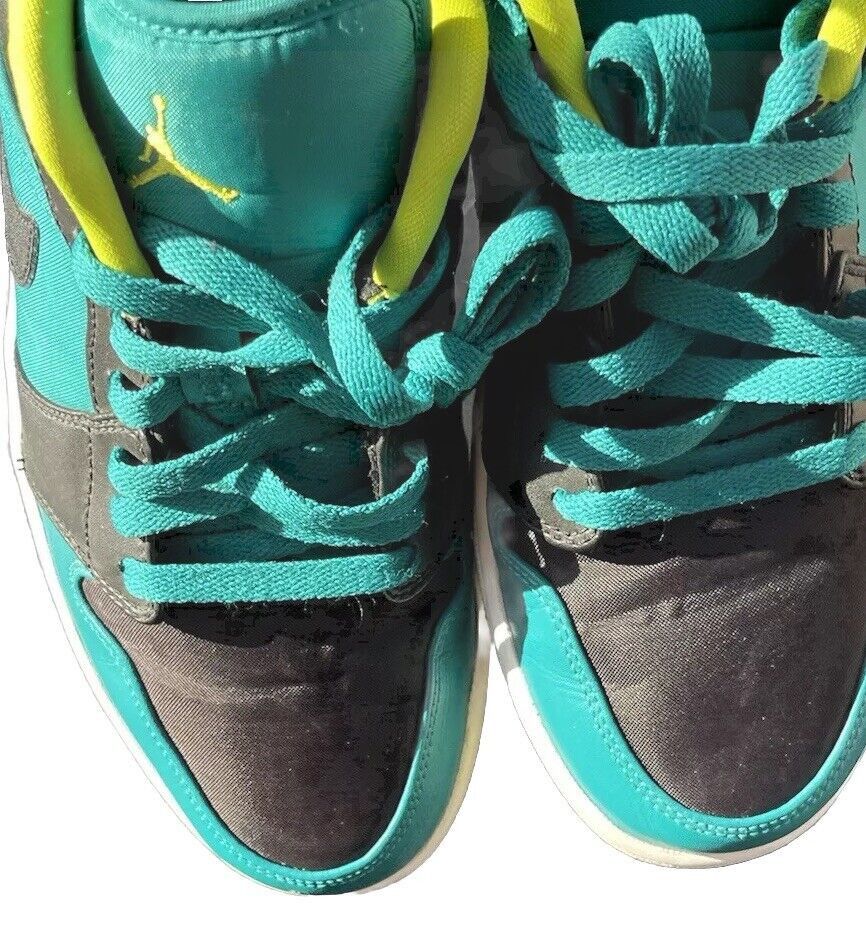 Jordan Brand × Nike Air Jordan 1 Retro Low Teal Venom Green Men’s Shoes Sz 10.5 Size US 10.5 / EU 43-44 - 12 Thumbnail
