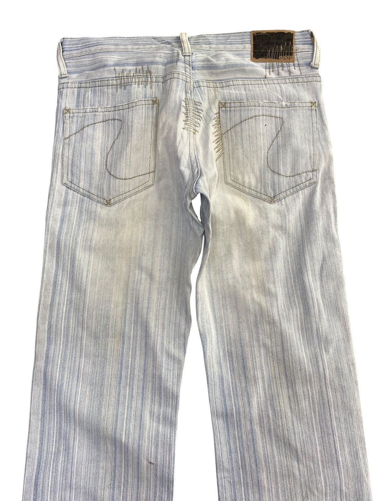 Japanese Brand Japanese Brand Striped Light Wash Style Loose Jeans Size US 31 - 4 Thumbnail