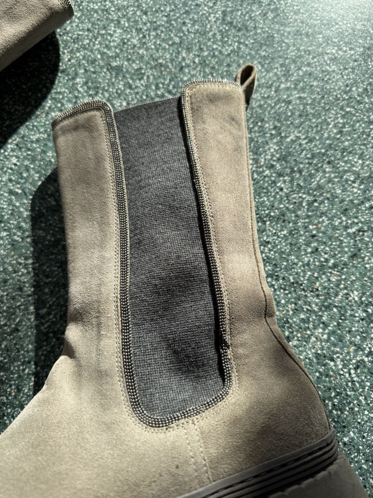 Brunello Cucinelli Brunello cucinelli Elastic Panel Suede Leather Monili Boots Size US 7 / IT 37 - 5 Thumbnail