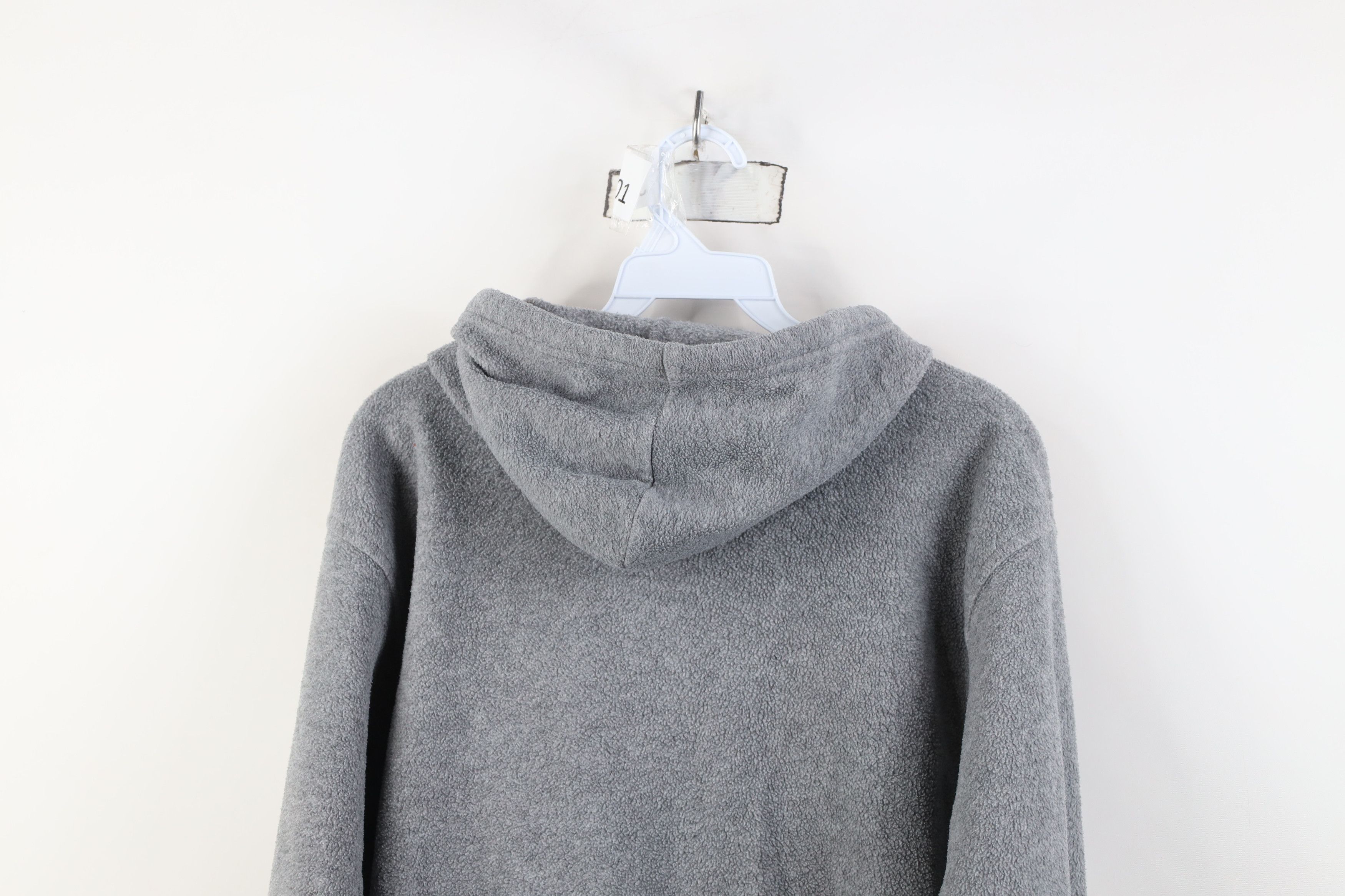 Vintage Vintage 90s Y2K Ireland Rugby Fleece Full Zip Hoodie Gray Size XL / US 12-14 / IT 48-50 - 13 Thumbnail