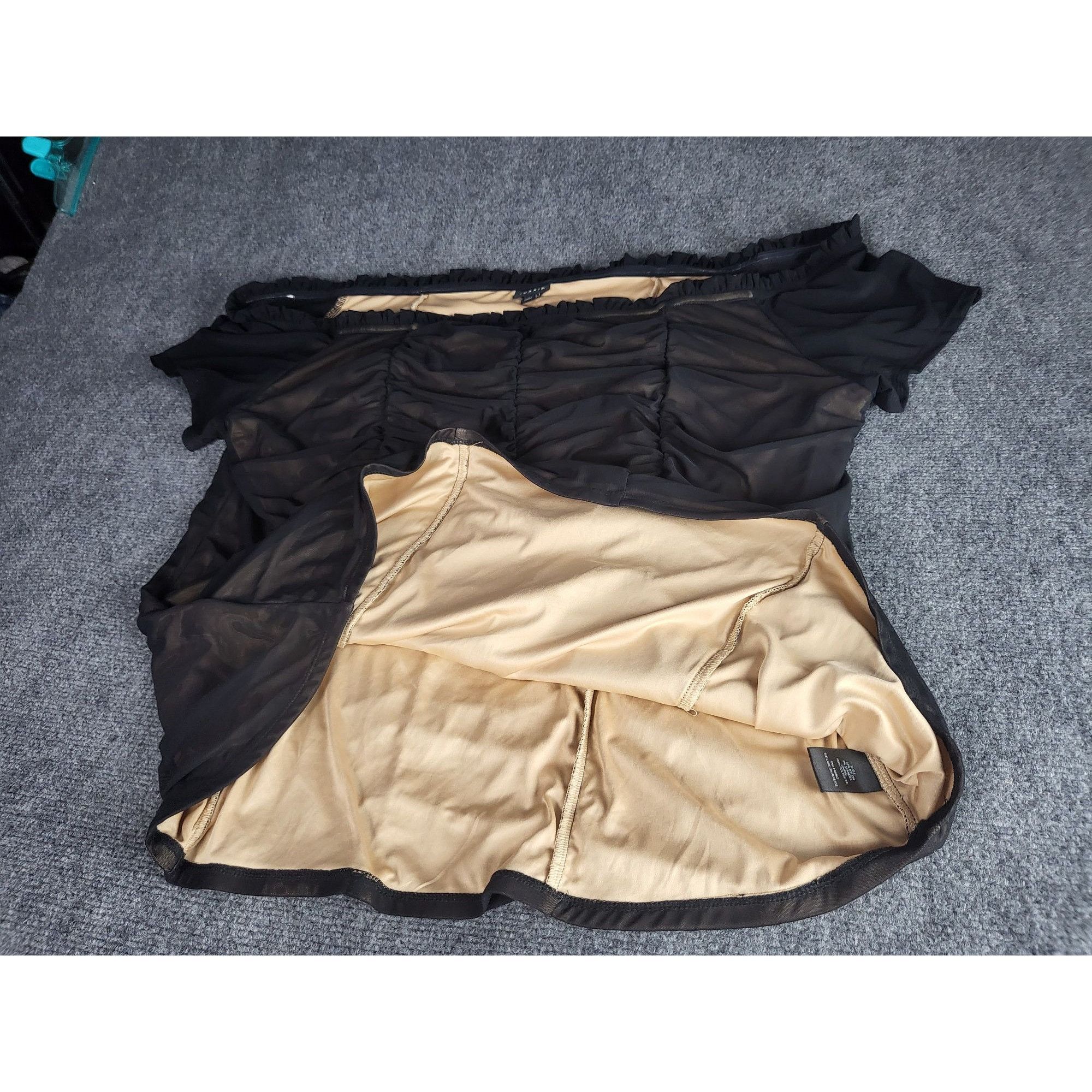 Torrid Torrid Peplum Babydoll Top Women Sz 4 Black Avant Garde Whim Size 4XL / US 24-26 - 9 Thumbnail