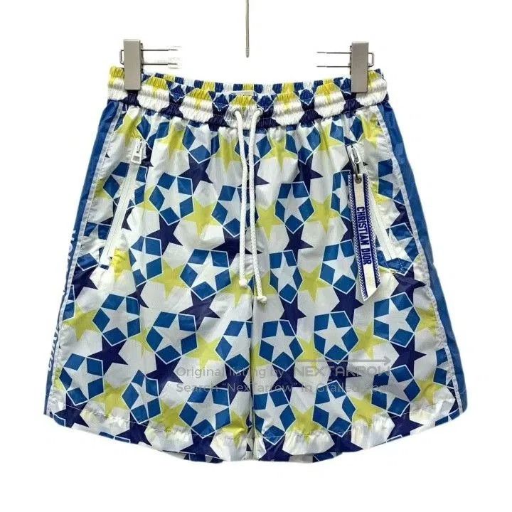 Dior Dior Colorblock Star Print Drawstring Shorts. Size US 36 / EU 52 - 1 Thumbnail