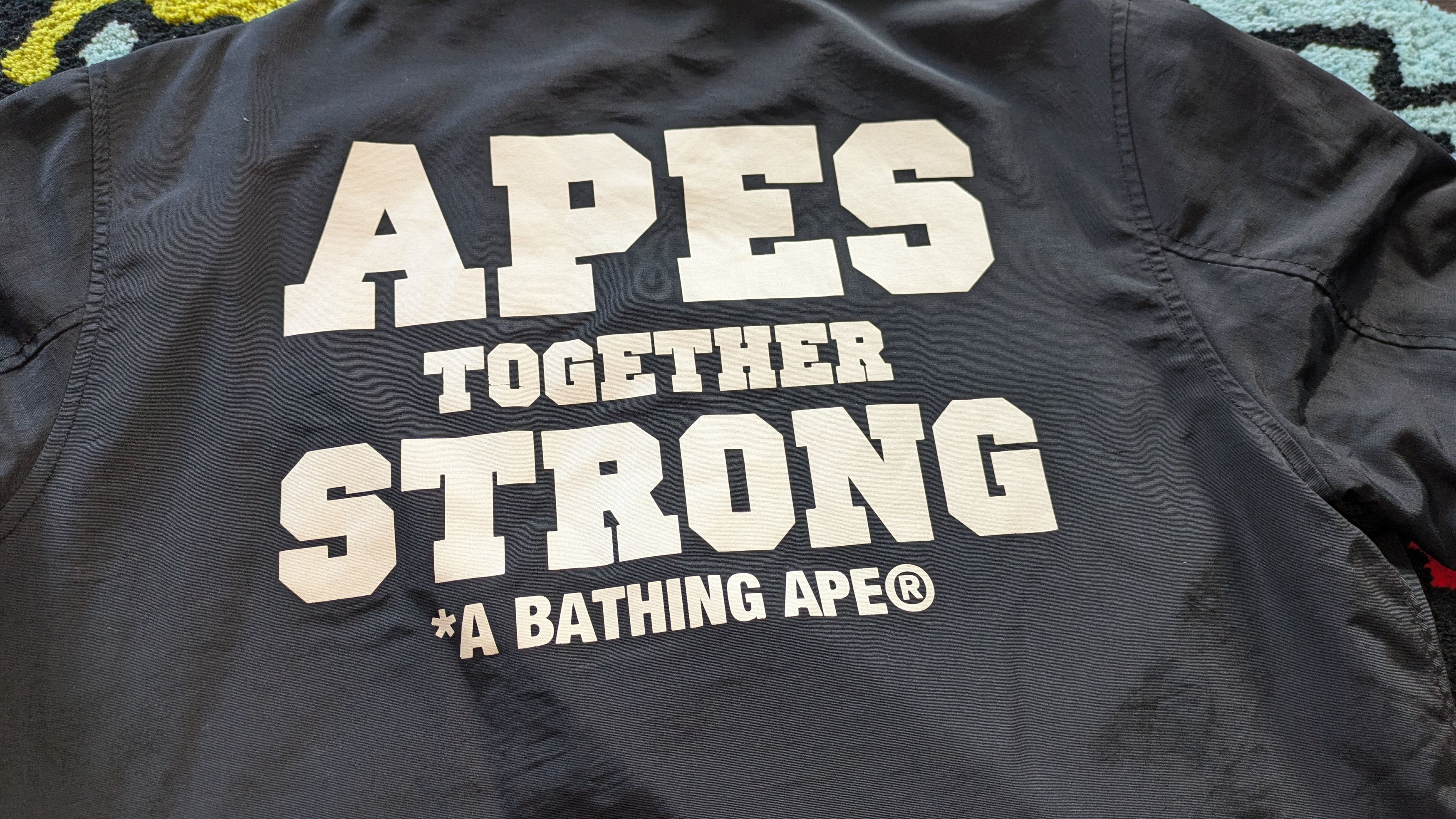 Bape Ape Strong Together Coach Jacket Size US M / EU 48-50 / 2 - 5 Thumbnail