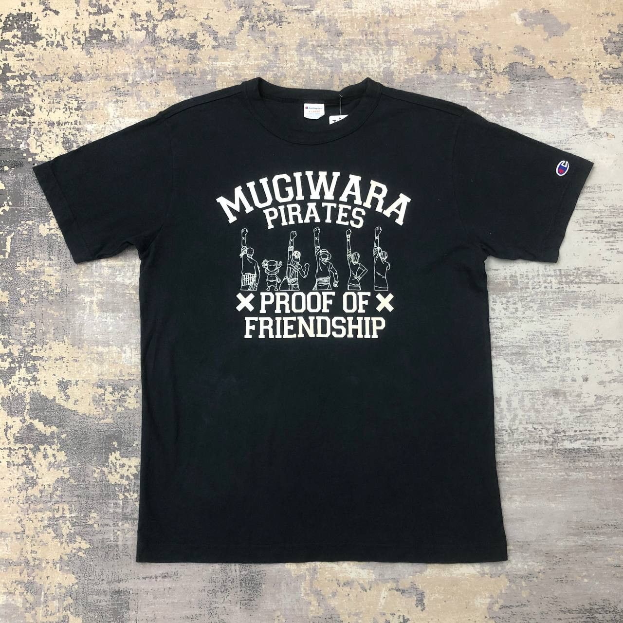 Anime × Champion × Japanese Brand T43 MUGIWARA PIRATE ONE PIECE CHAMPION T SHIRT Size US M / EU 48-50 / 2 - 1 Thumbnail