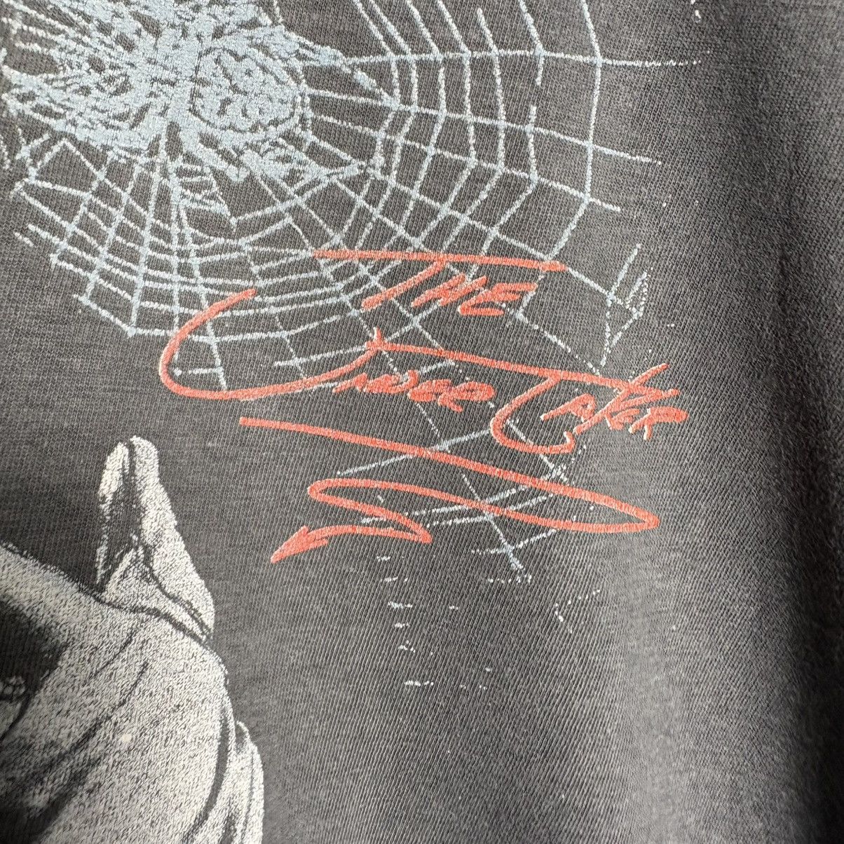 Vintage Vintage 90s Undertaker Spider Web WWF Distressed T-Shirt Size US XL / EU 56 / 4 - 8 Thumbnail
