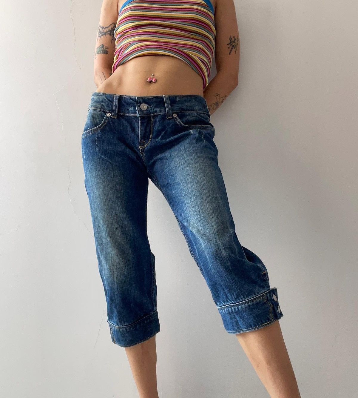 Levi's 00’s Levis capri Size 24" / US 00 / IT 34 - 1 Thumbnail