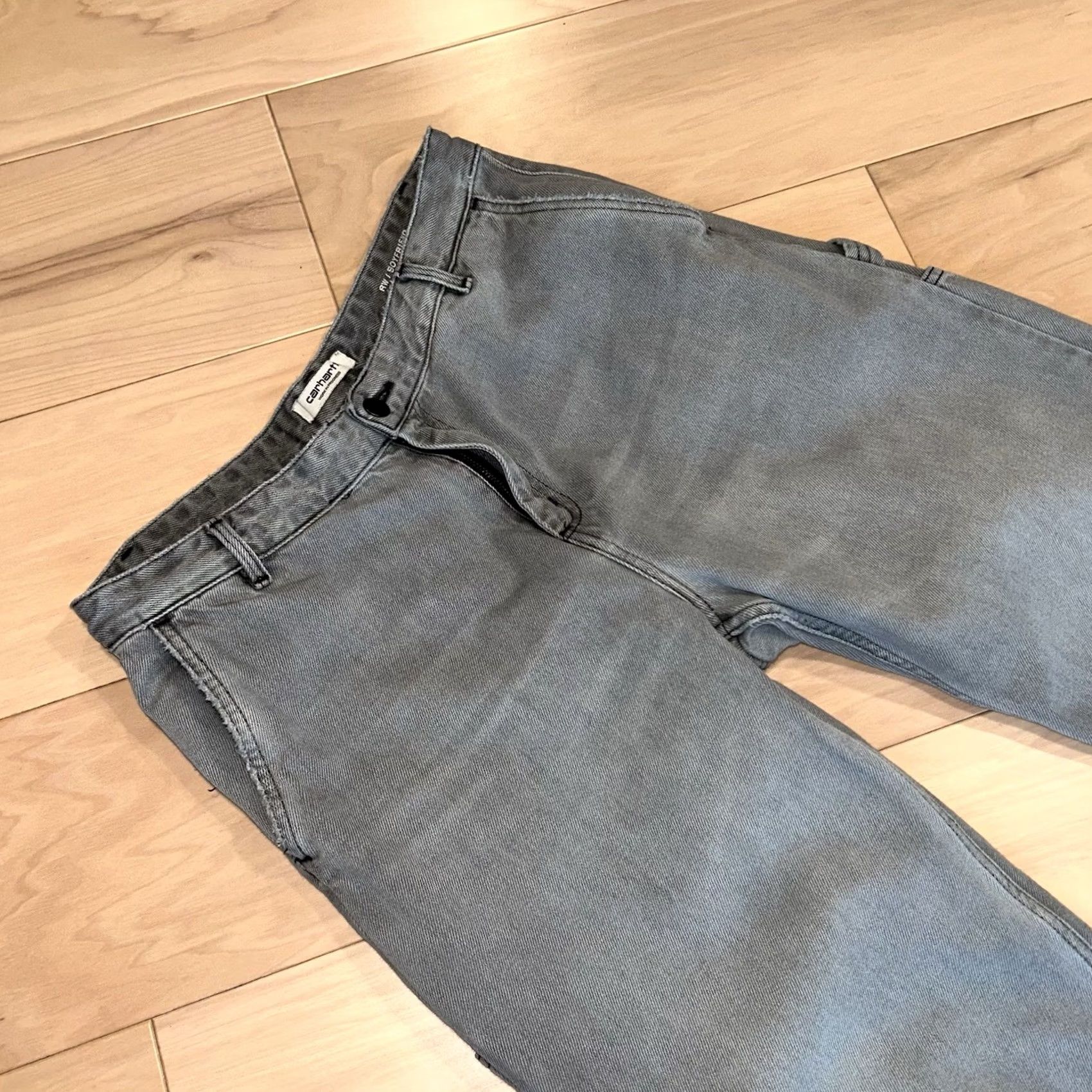 Carhartt VINTAGE Carhartt Work In Progress Pierce Jeans Woman 30 Gray Slim/Relaxed High Rise Denim Stretch City/Workwear Baggy? Size 30" / US 8 / IT 44 - 3 Thumbnail