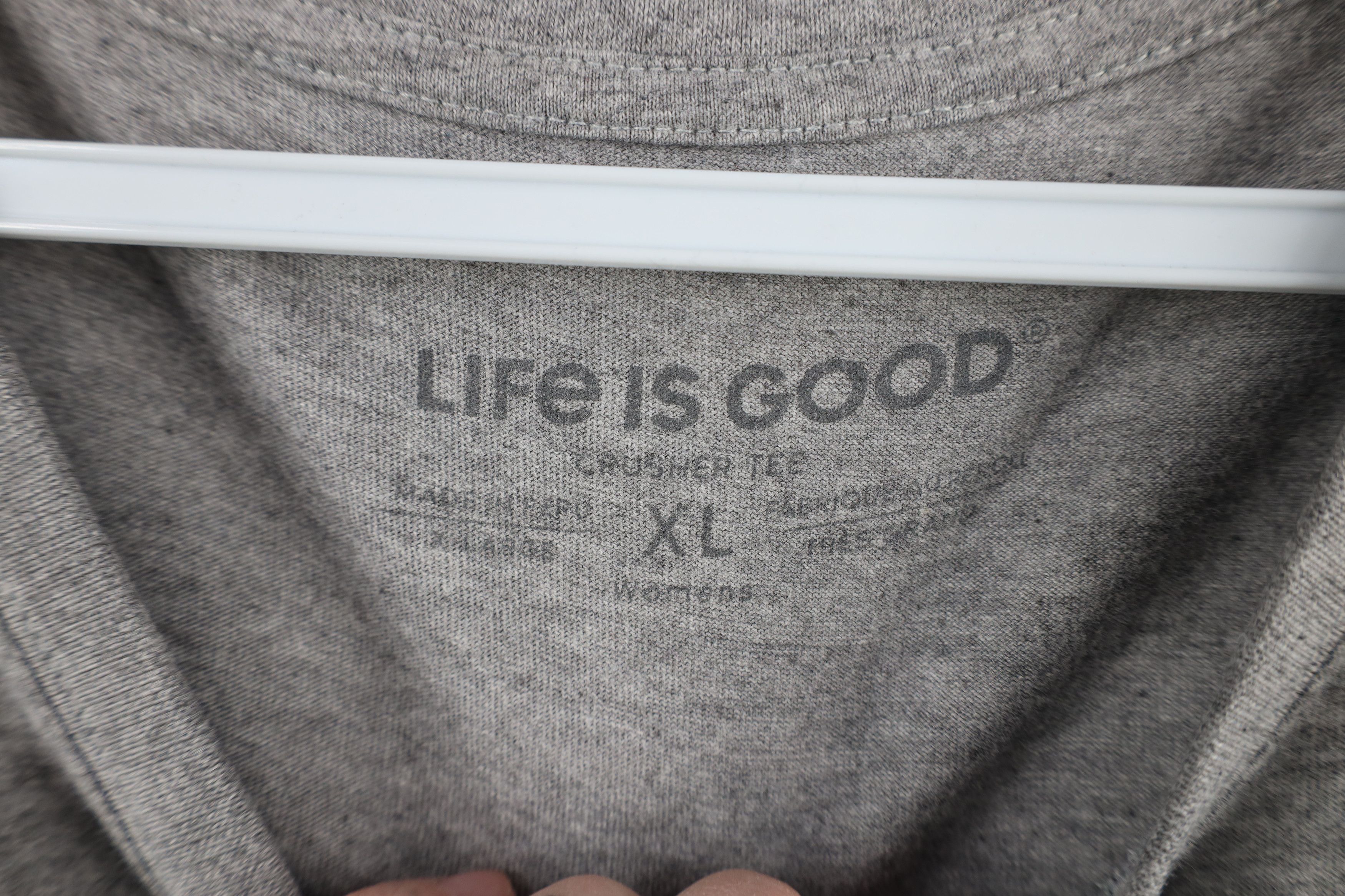 Life is Good × Vintage Life Is Good Spell Out Night Mountains Moon Crusher T-Shirt Size XL / US 12-14 / IT 48-50 - 10 Thumbnail