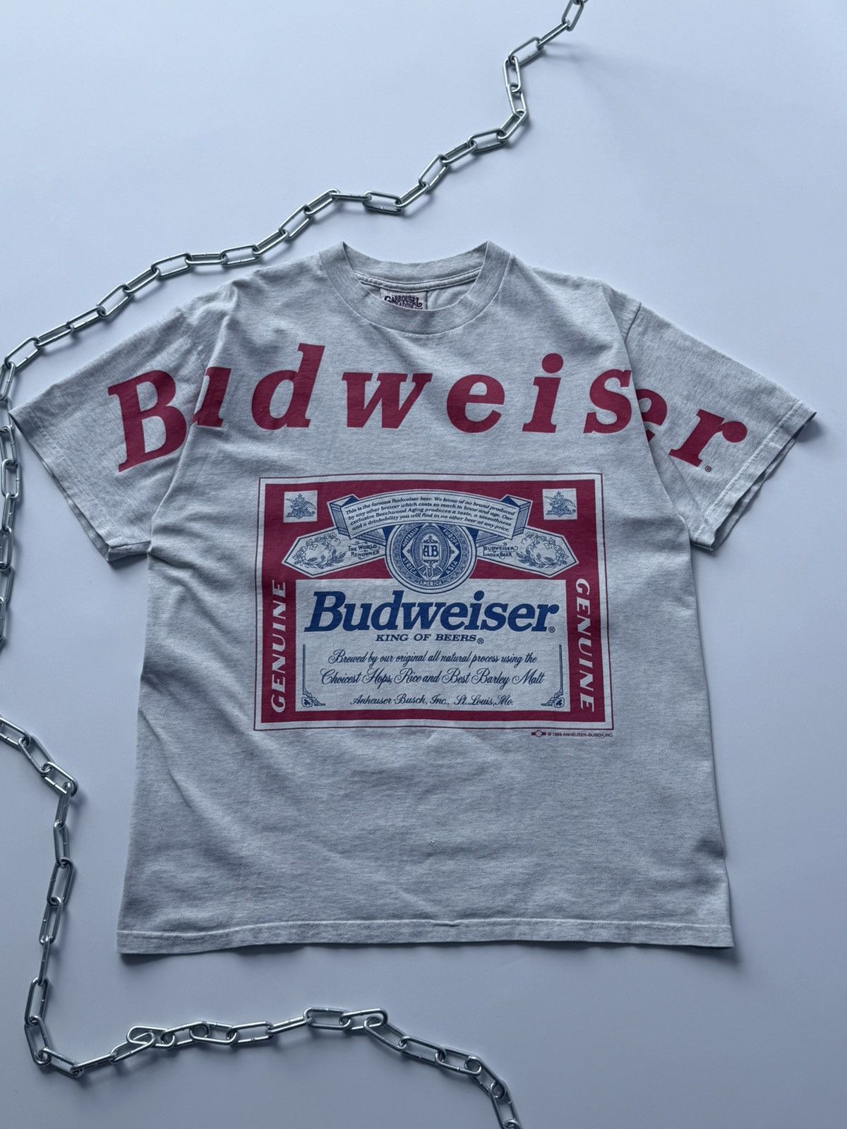 Budweiser Vintage 1995 Budweiser Promo T-Shirt Tee Size US L / EU 52-54 / 3 - 1 Thumbnail