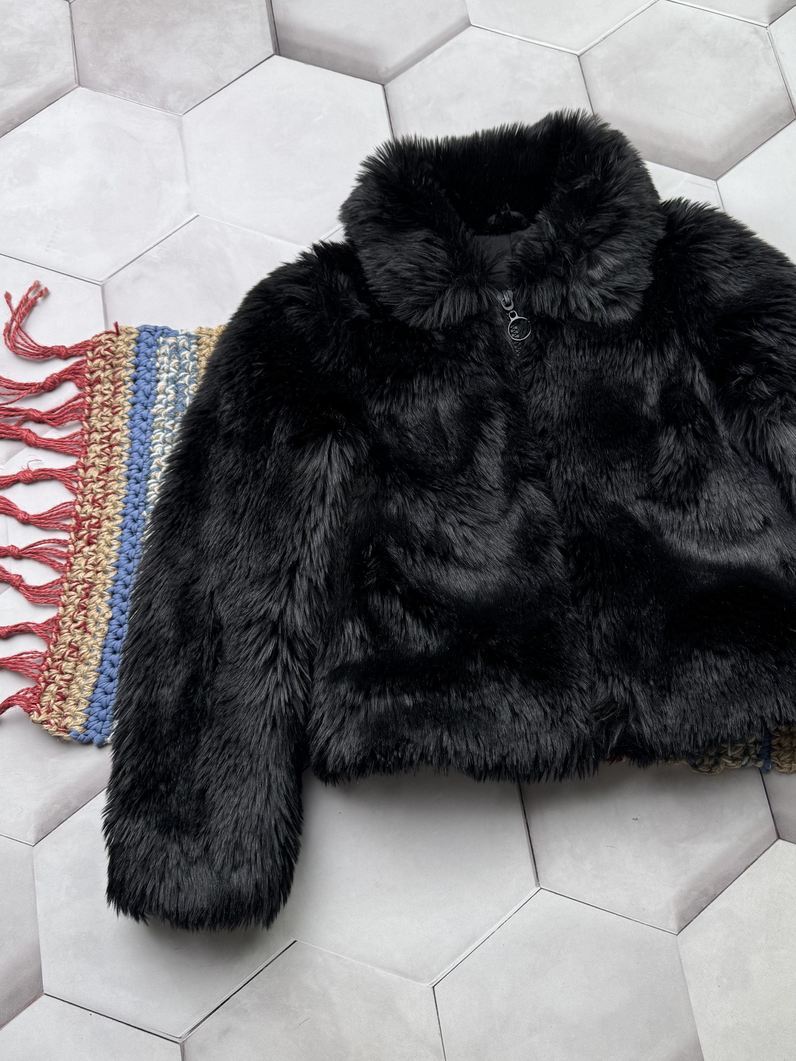 Vintage Vintage Cropped Faux Fur Jacket (E4) Size S / US 4 / IT 40 - 2 Thumbnail