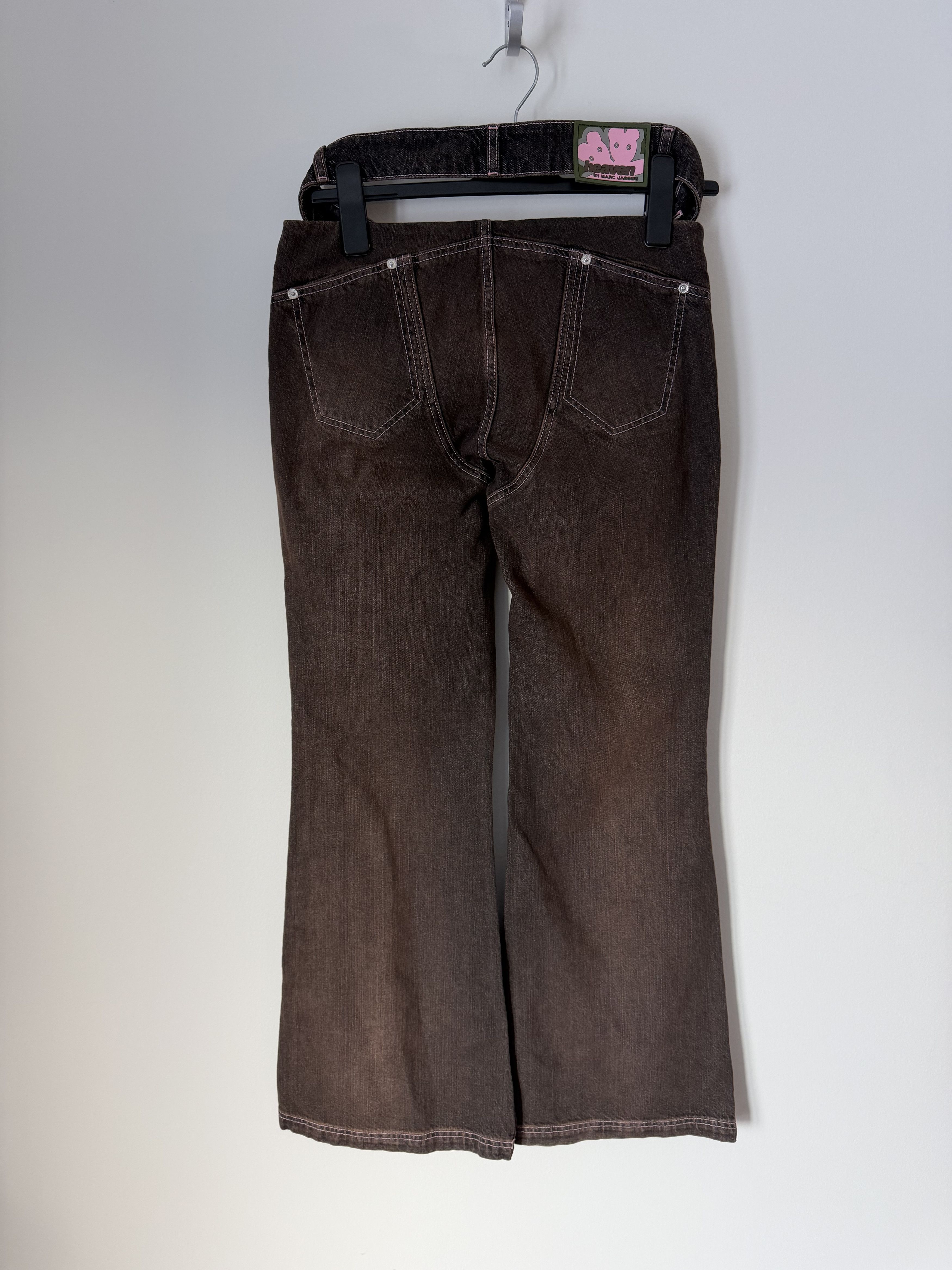 Heaven by Marc Jacobs Heaven by Marc Jacobs Detached Waistband Flared Jeans Brown Size 30" / US 8 / IT 44 - 4 Thumbnail