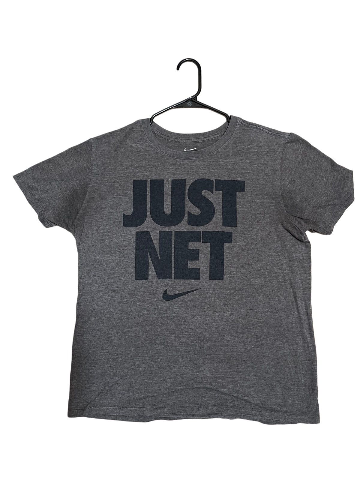 Nike Nike JUST NET grey size L tee Size US L / EU 52-54 / 3 - 1 Thumbnail